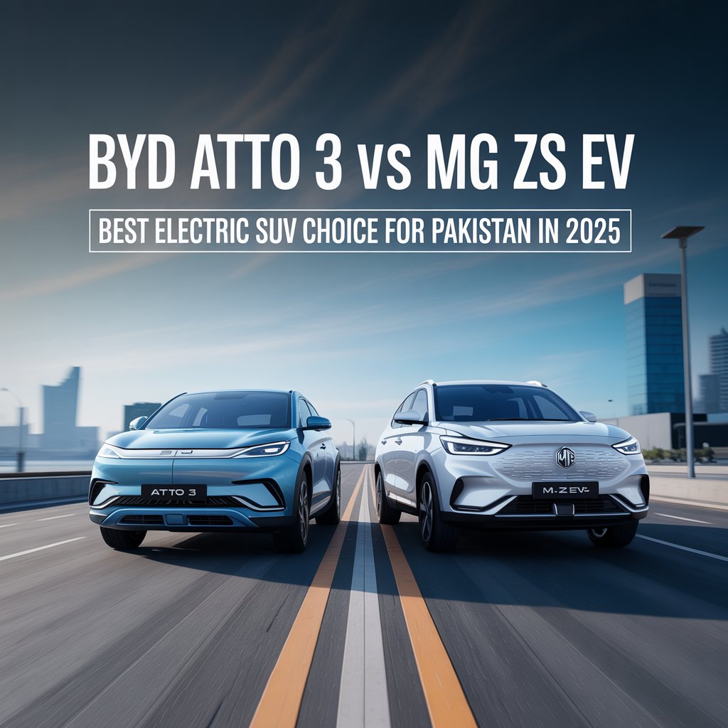 BYD Atto 3 vs MG ZS EV – Best Electric SUV Choice for Pakistan in 2025