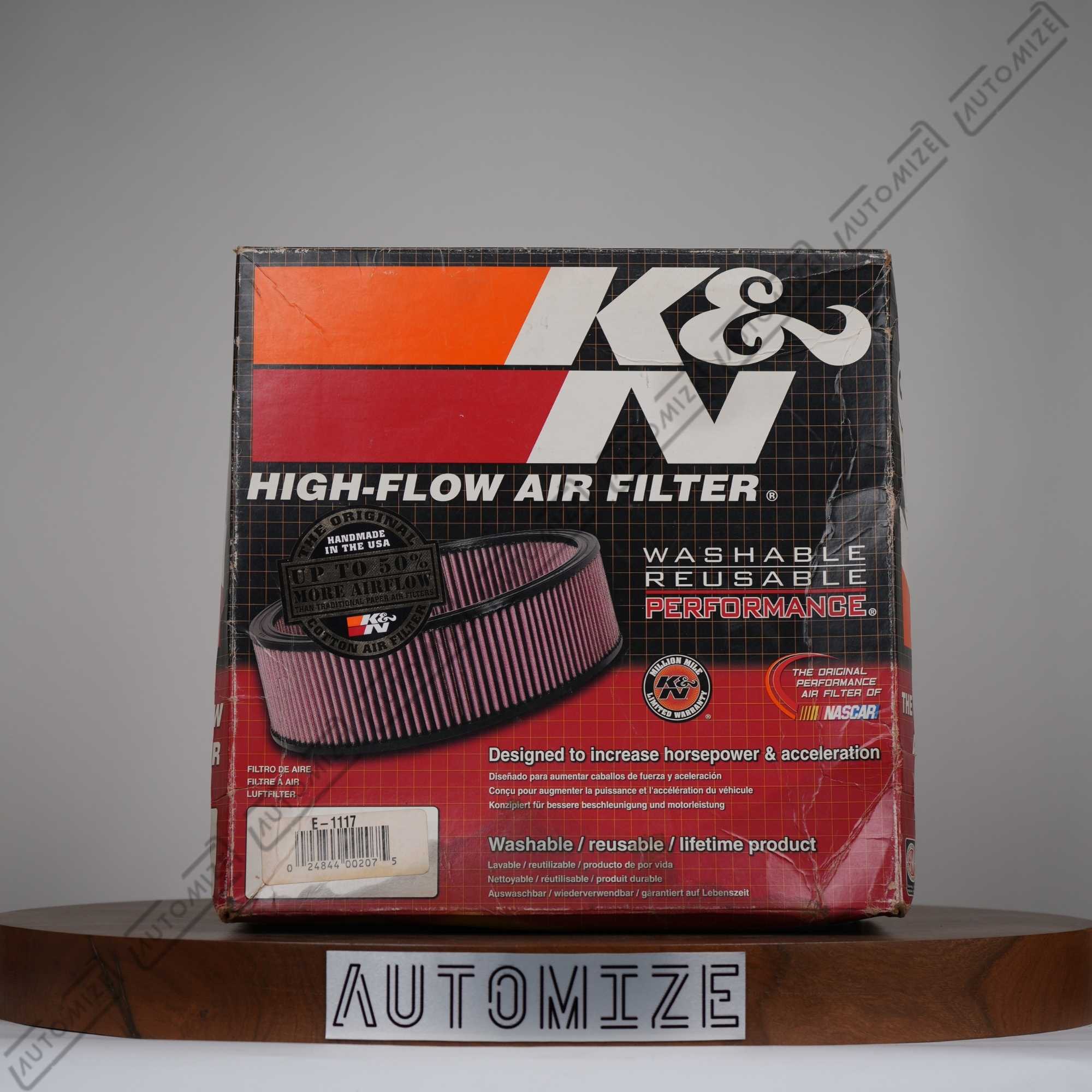 K&N High Flow Air Filter E-1117