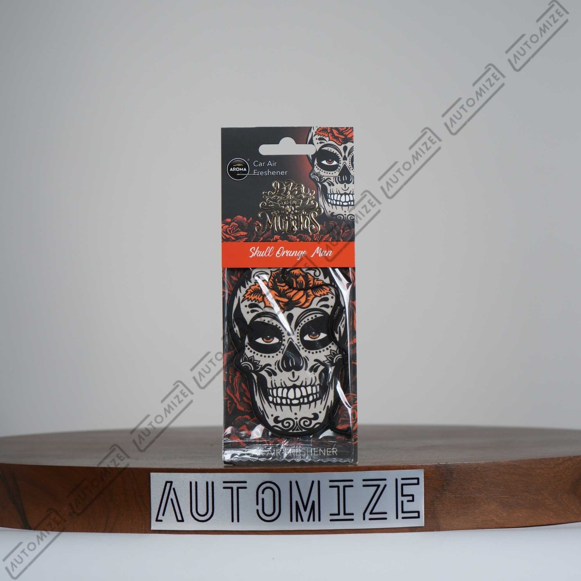 Aroma Car Air Freshener Day of The Dead - Skull Orange Man