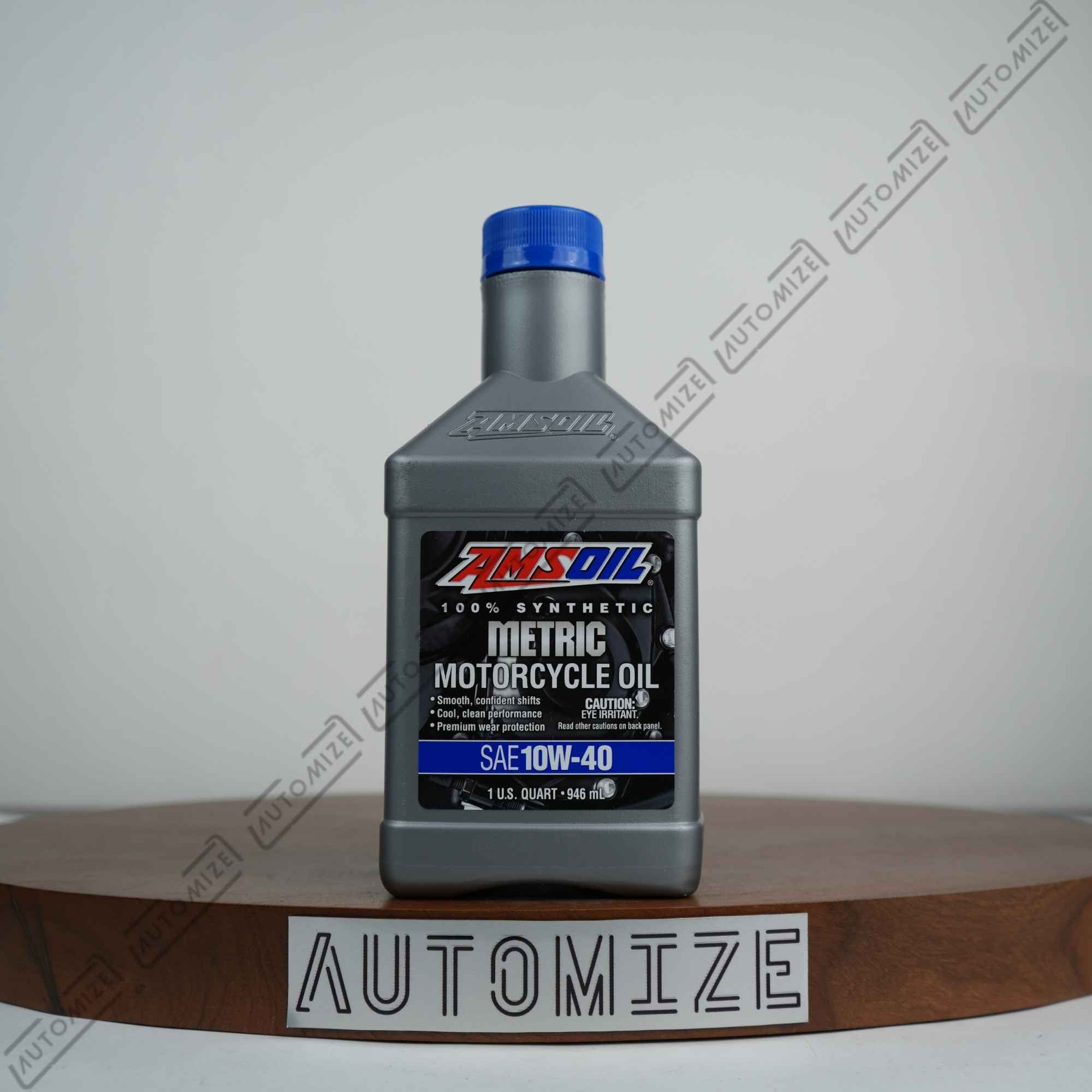 Amsoil 100% Synthetic Metric Motorcycle Oil SAE 10W-40 (946ml)