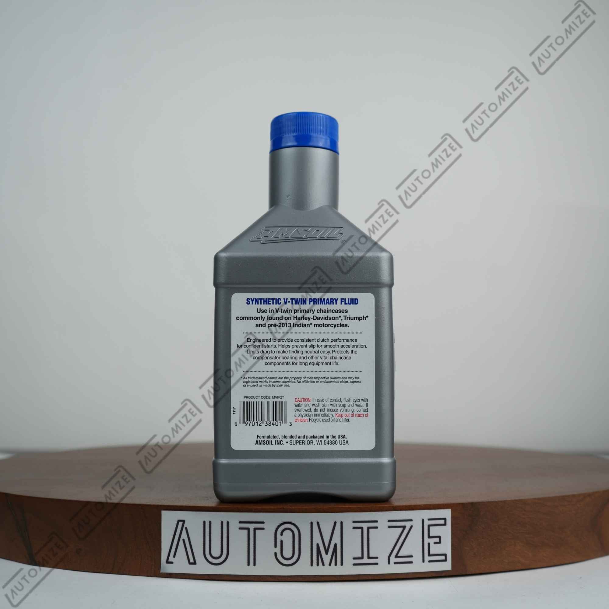 Amsoil Synthetic V-Twin Primary Fluid (946ml)