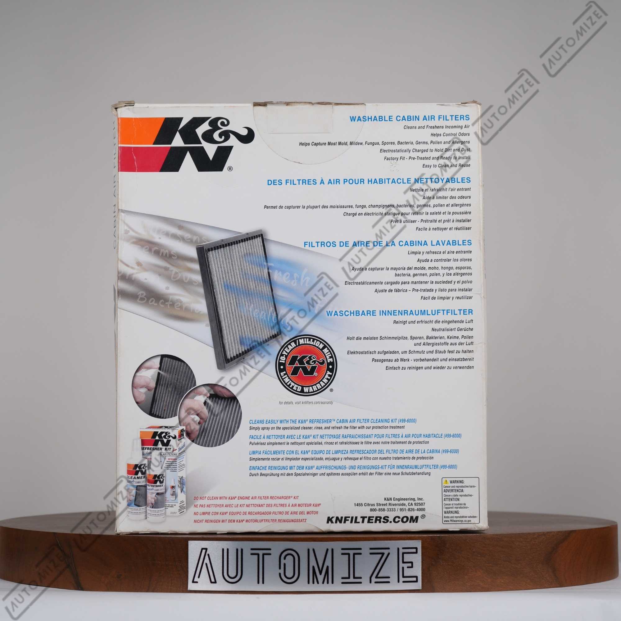 K&N Washable Cabin Air Filter VF2054