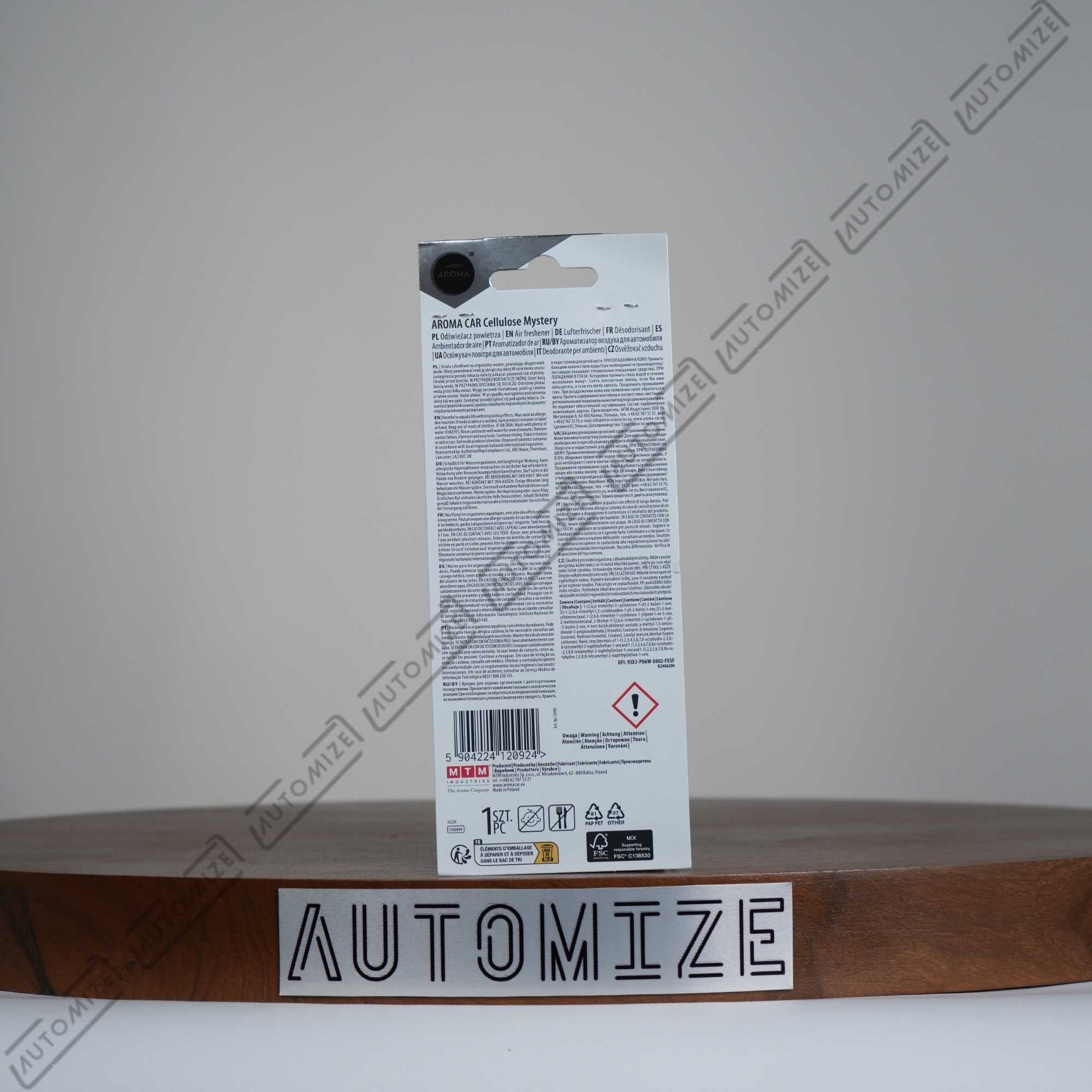 Aroma Car Air Freshener Geo - Mystery