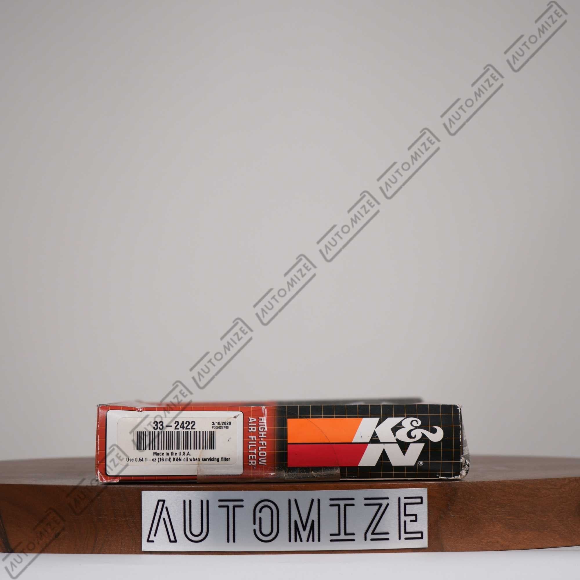 K&N High Flow Air Filter Washable and Reusable 33-2422