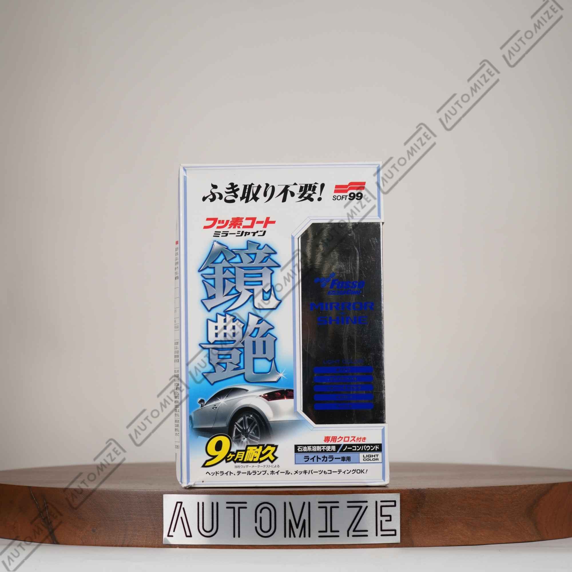 Soft99 Fusso Liquid Wax Kit for Light Colour Cars (250ml)