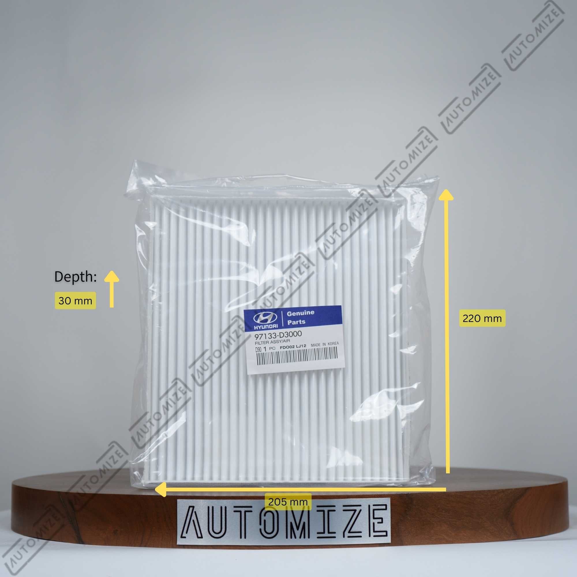 Hyundai Genuine Parts Cabin filter 97133-D3000 - Automize.pk