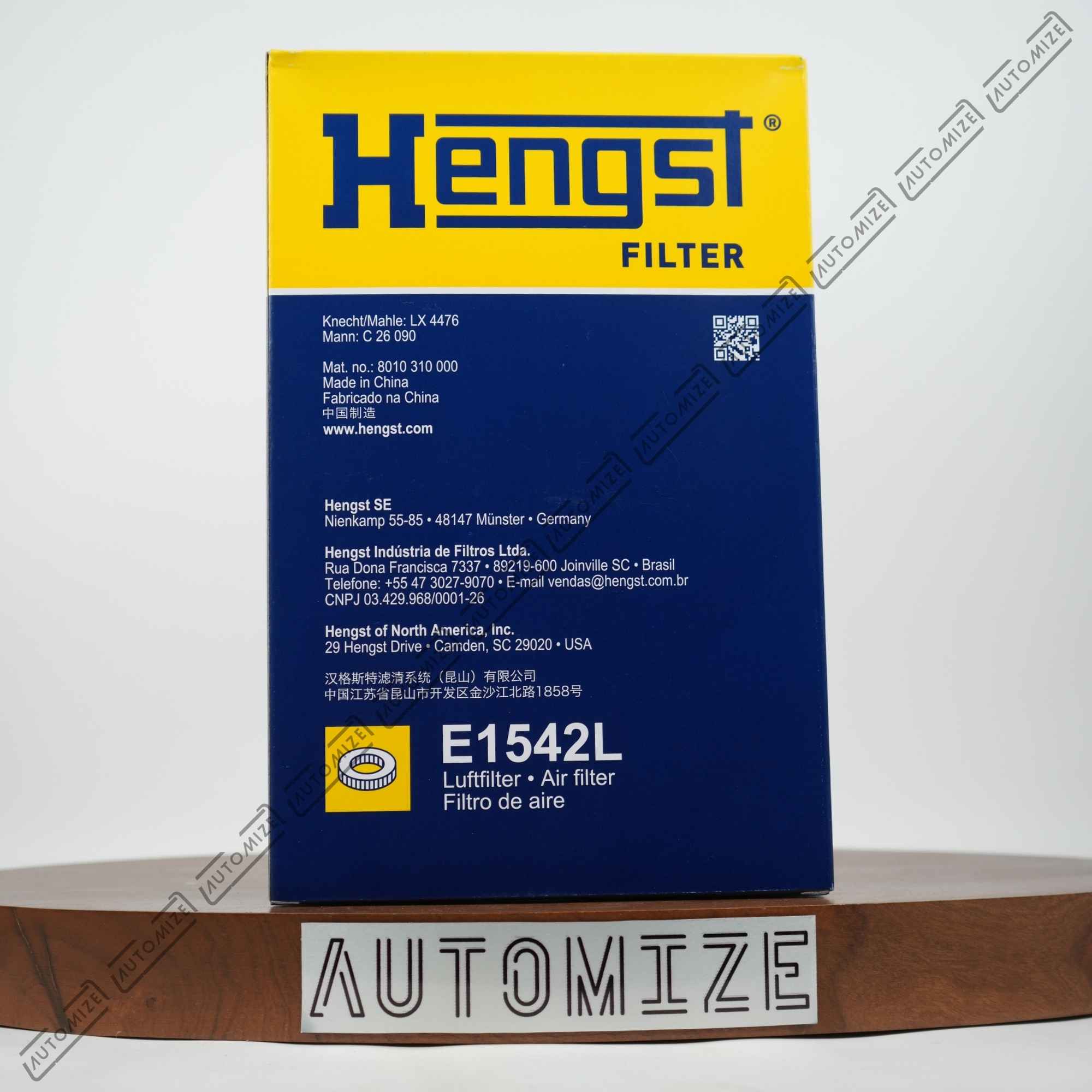 Hengst Air Filter E1542L