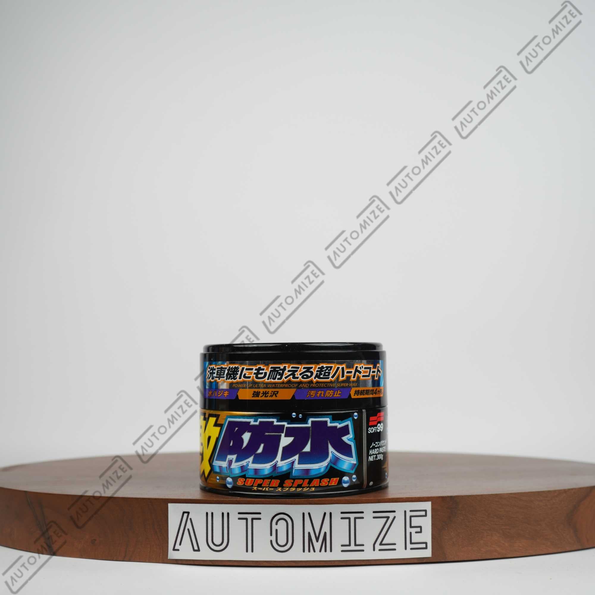 Soft99 Super Splash Water Block Wax for Dark Colour Cars (300g)