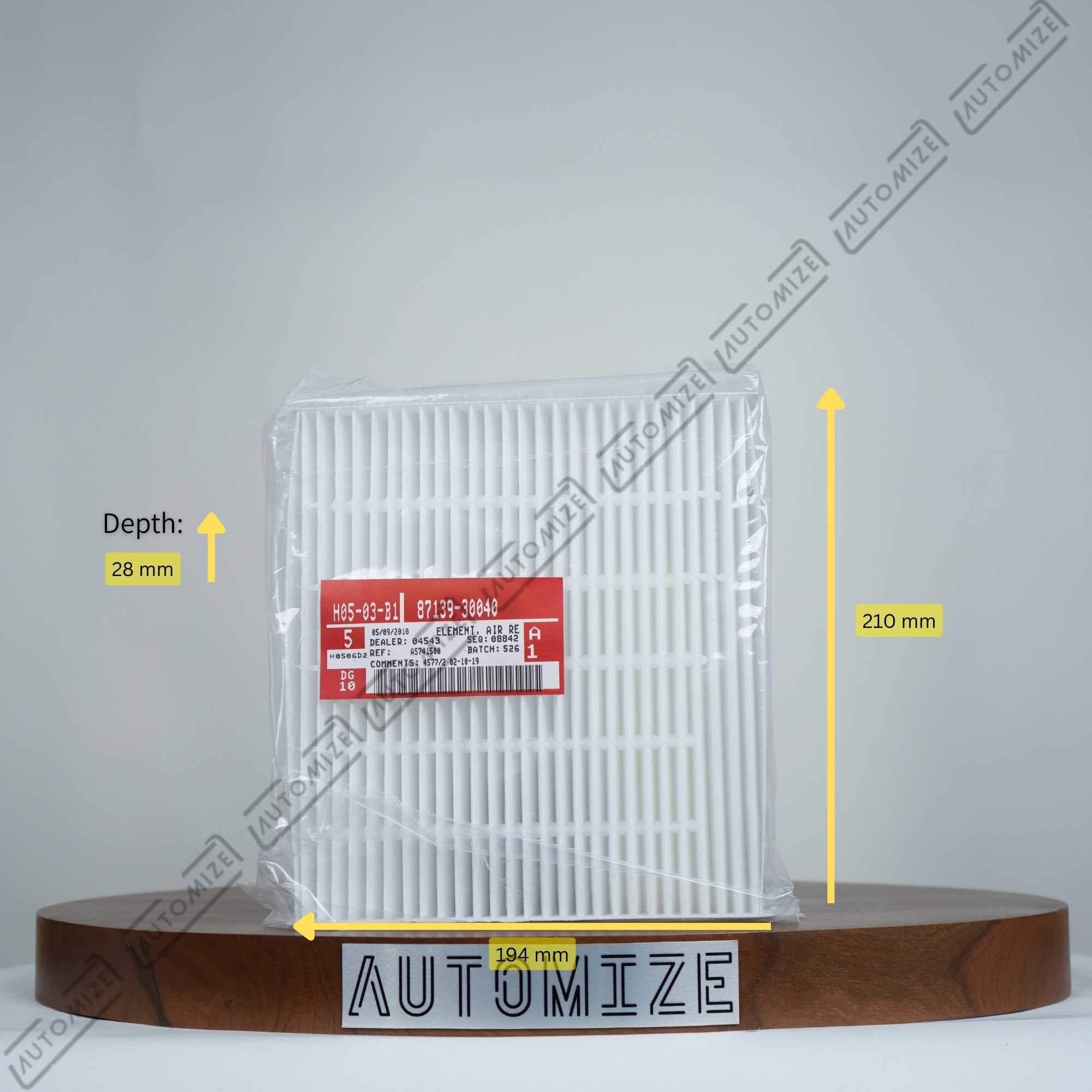 Shop Toyota Genuine Parts Cabin Element Air Filter 87139-30040 - Automize.pk