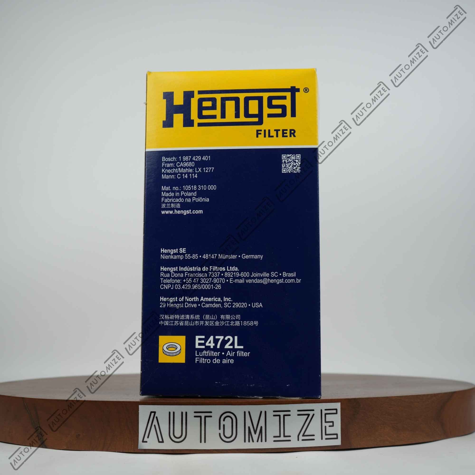 Hengst Air Filter E472L