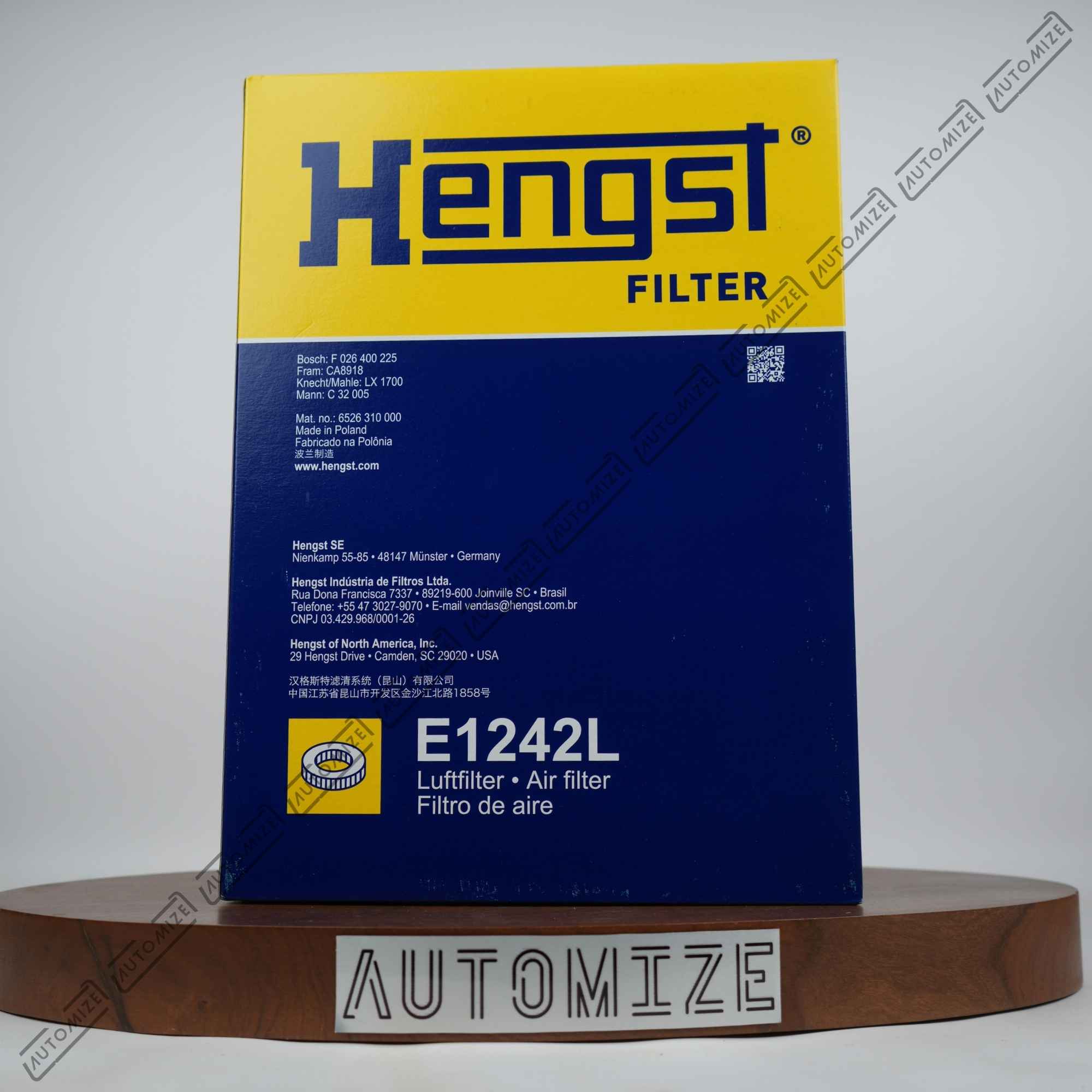 Hengst Air Filter E1242L