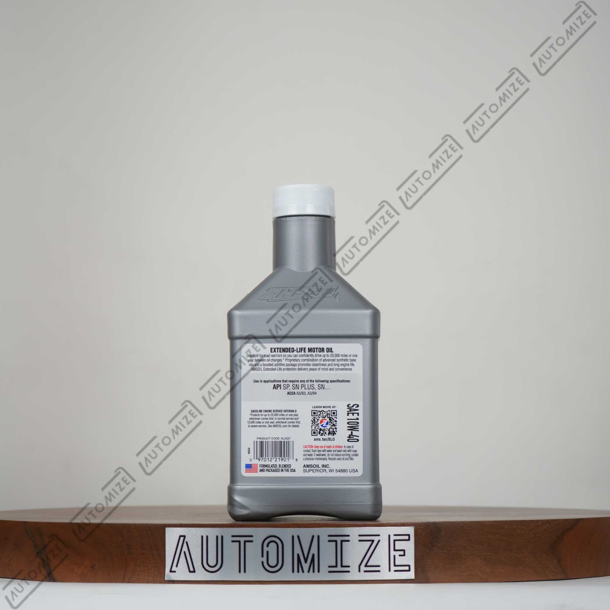 Amsoil 100% Synthetic Extended Life Motor Oil SAE 10W-40