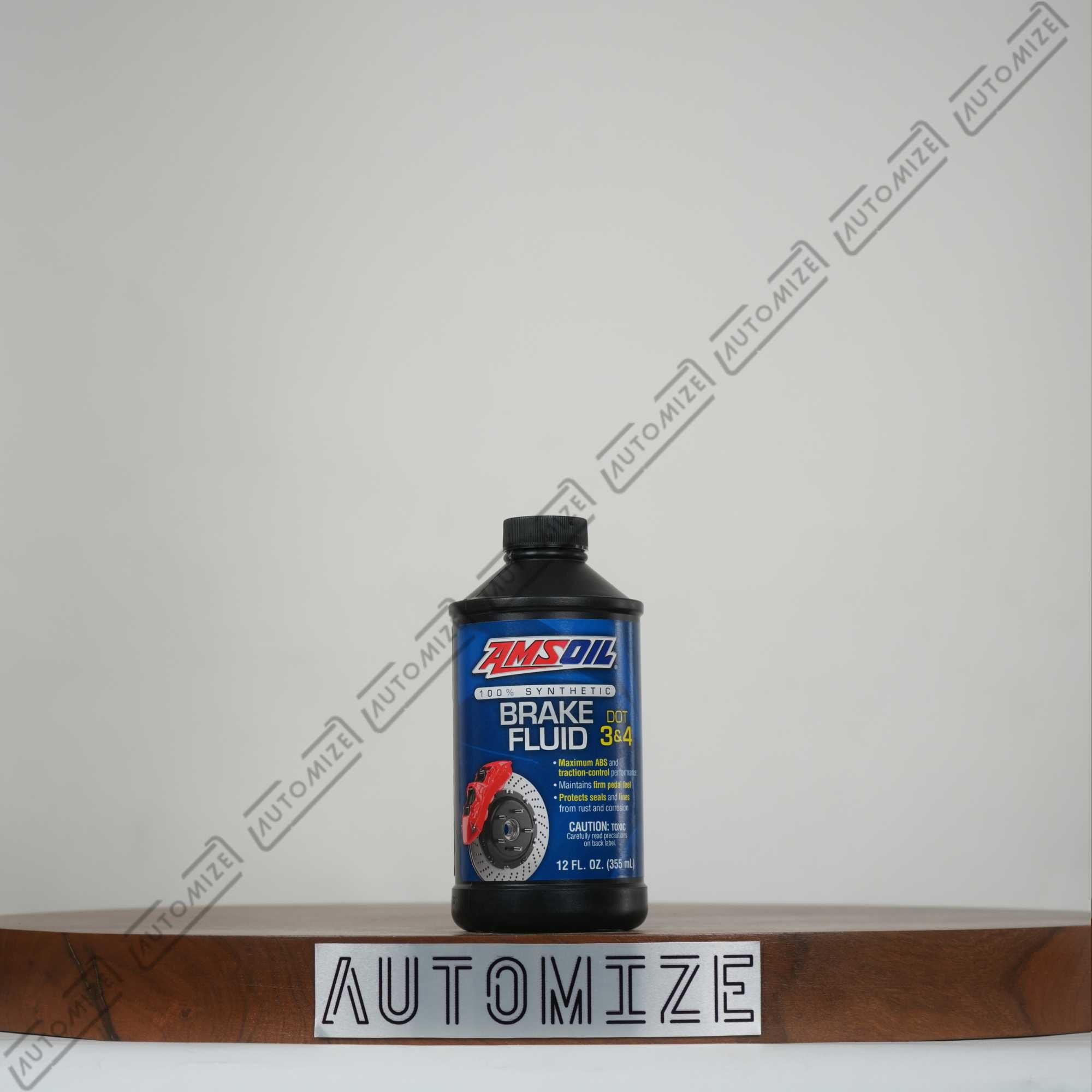 Amsoil 100% Synthetic Brake Fluid Dot 3 & 4 (355ml)