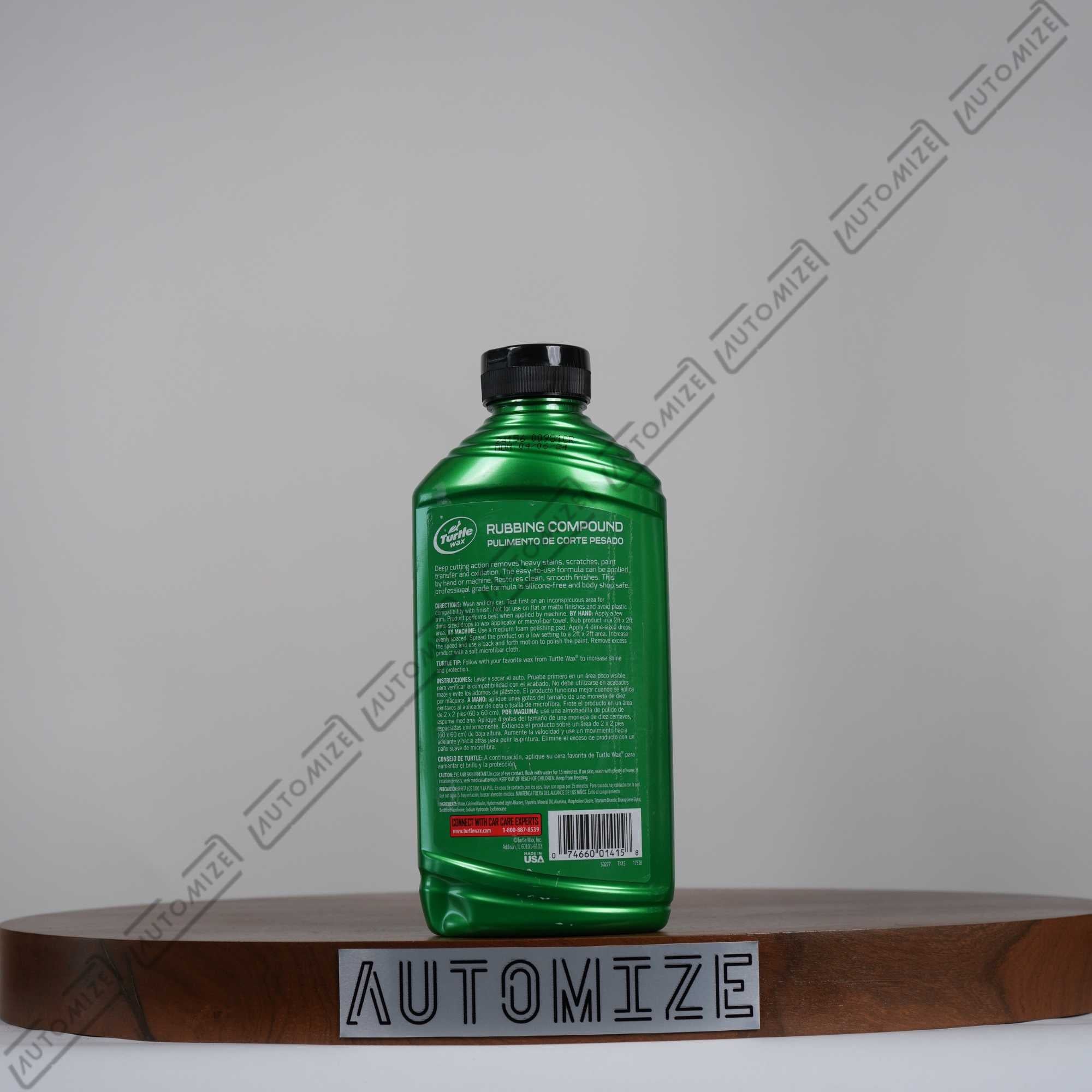 Order Online Turtle Wax Rubbing Compound Bottle (532ml) at best price in Pakistan