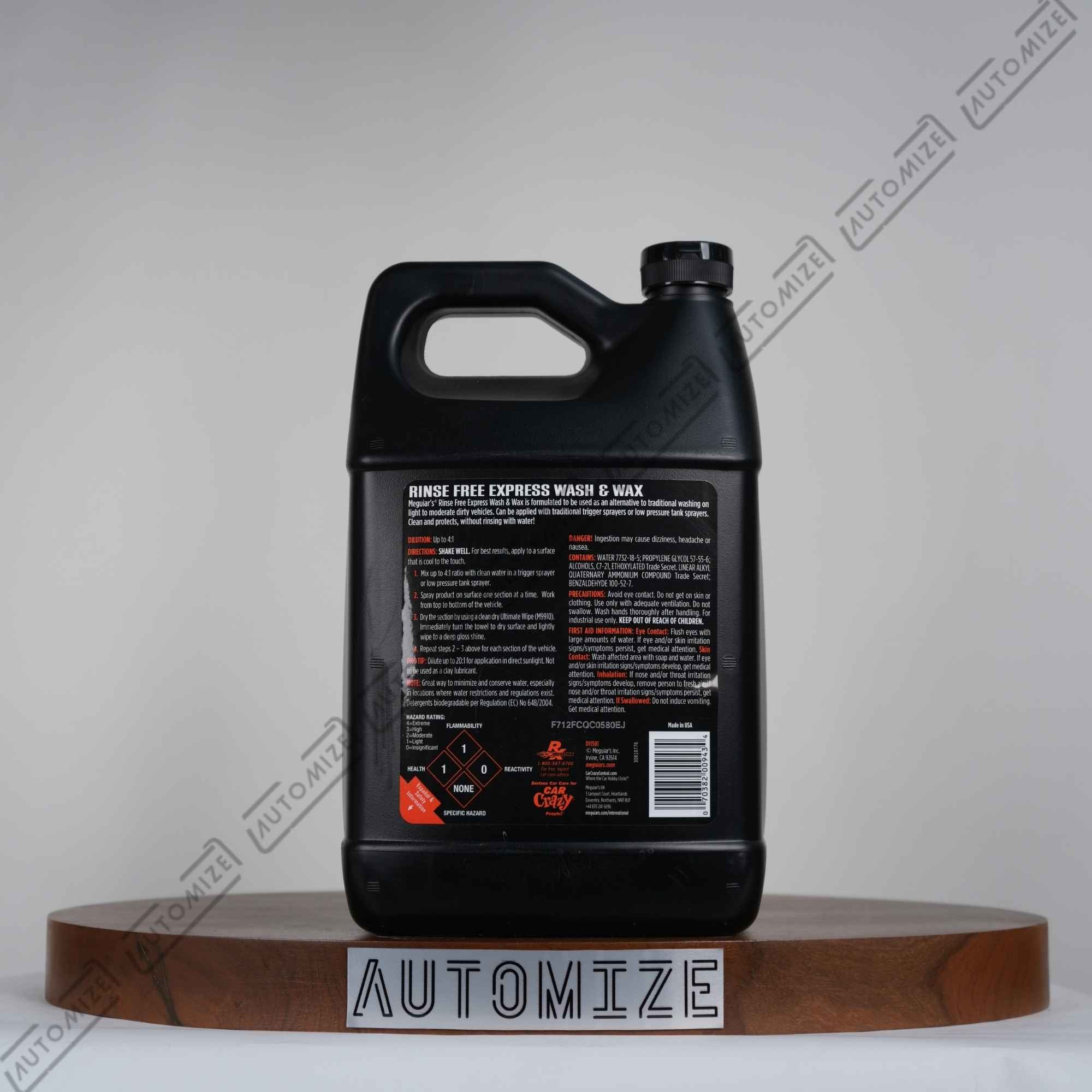 Meguiar's Detailer Rinse Free Express Wash and Wax D115 (3.79l)