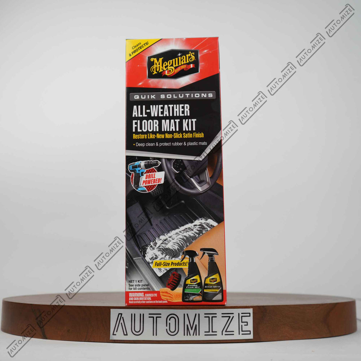 Meguiar's Quik Solutions - All Weather Floor Mat Kit