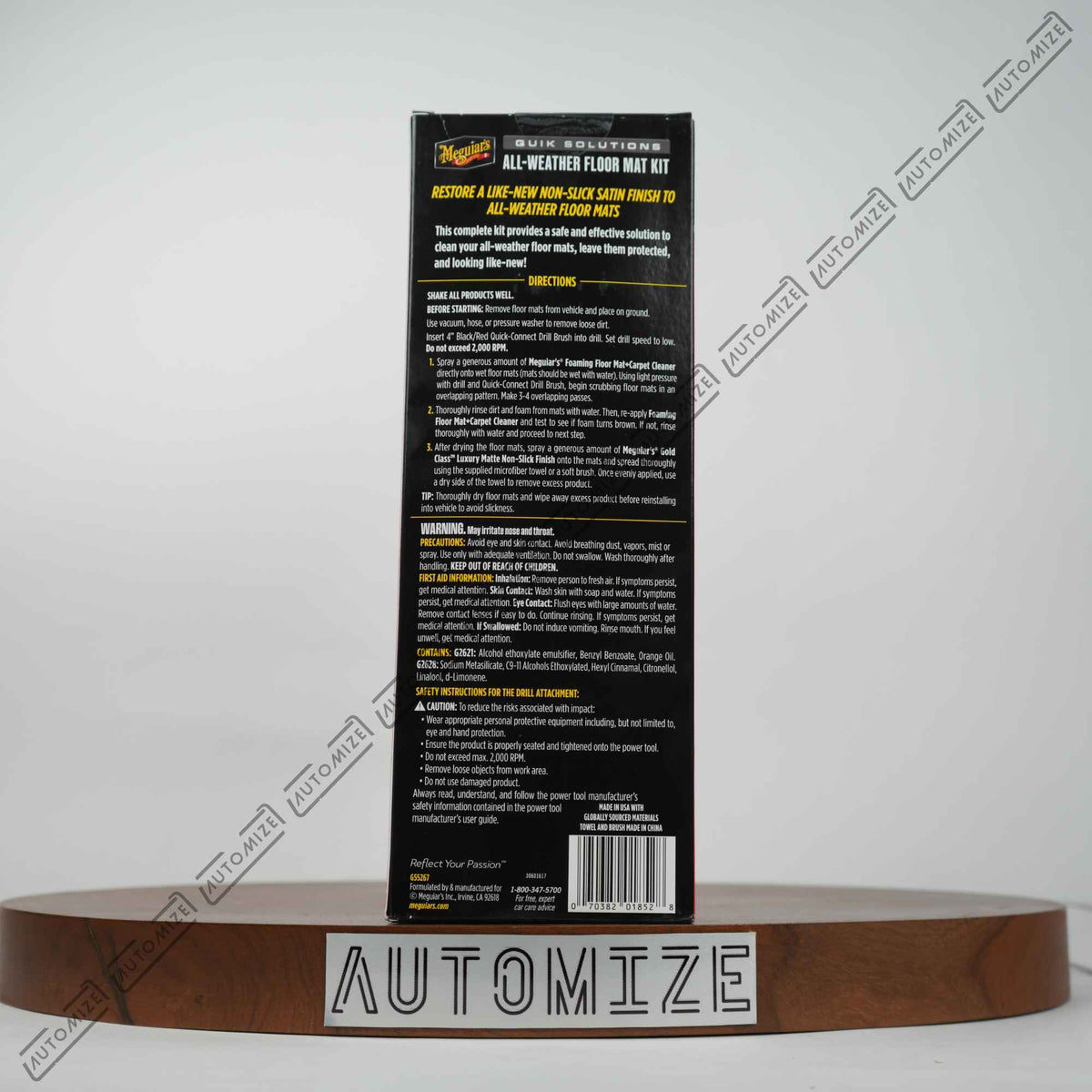 Meguiar's Quik Solutions - All Weather Floor Mat Kit