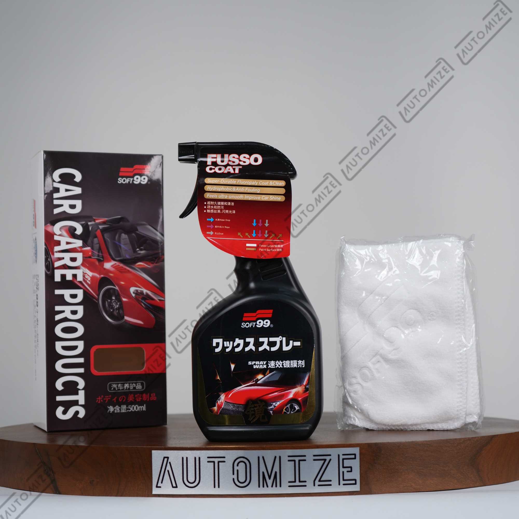 Soft 99 Spray Wax Fusso Coat Kit (500ml)