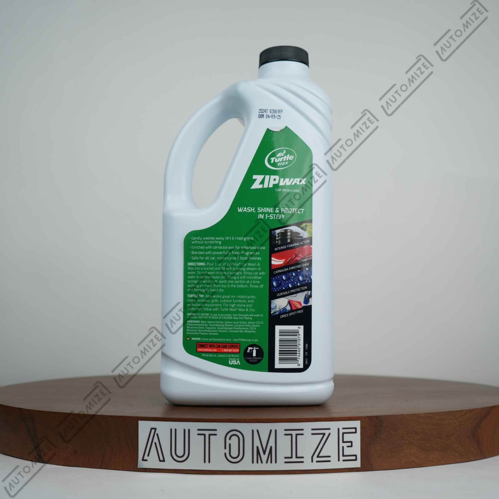 Turtle Wax Zip Wax Car Wash and Wax (1.89l)