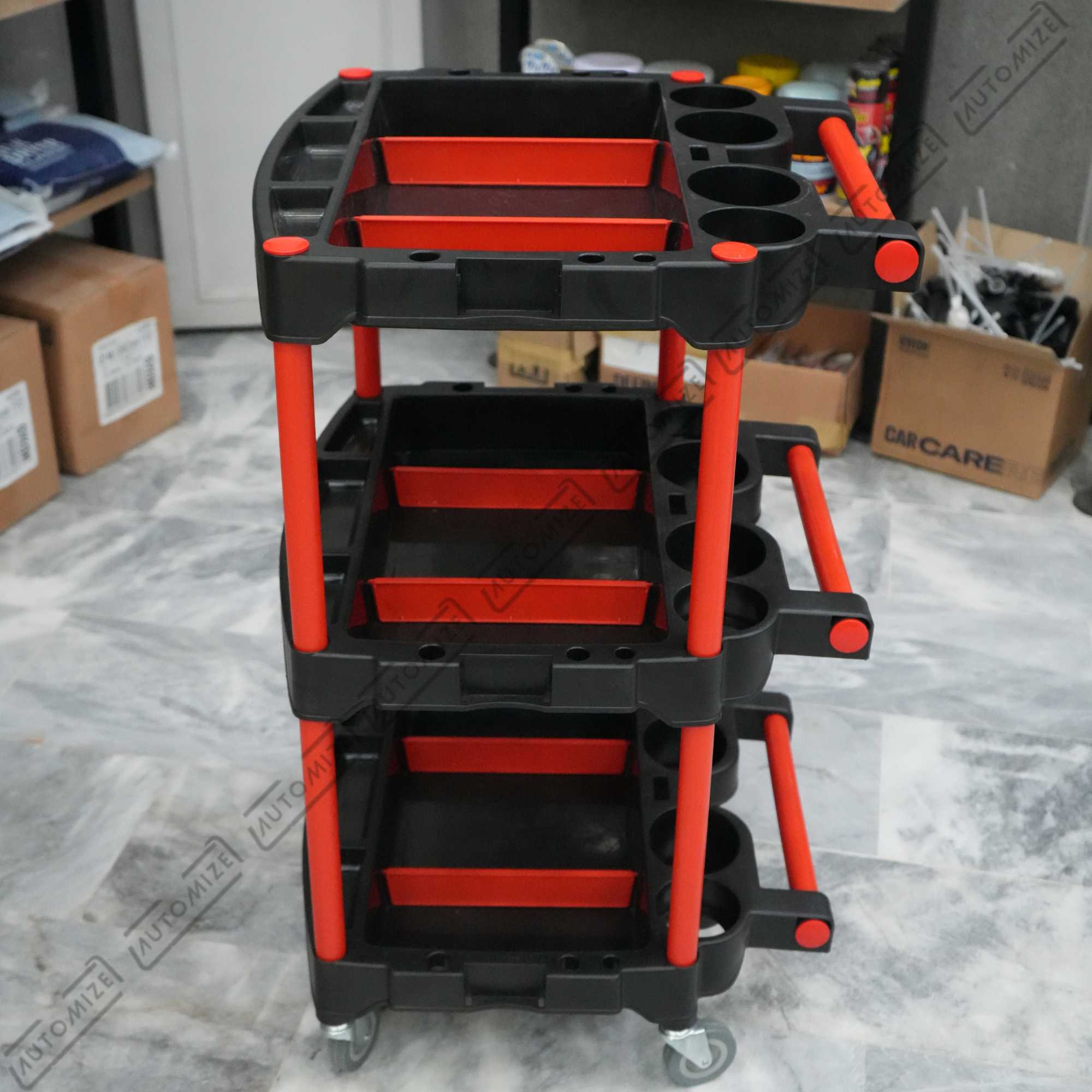 Basic Three Tiered Detailing Cart