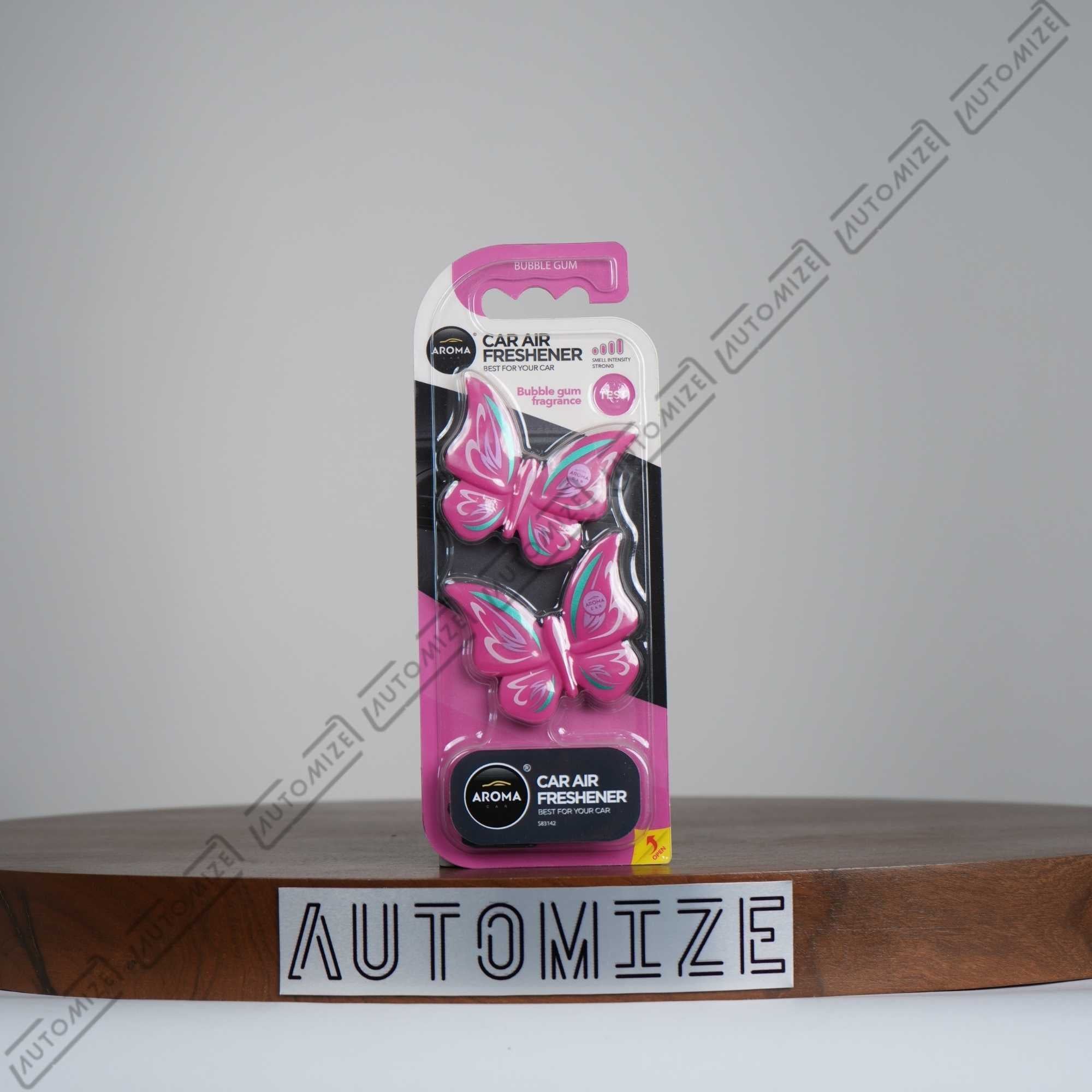 Aroma Car Air Freshener Butterfly - Bubble Gum