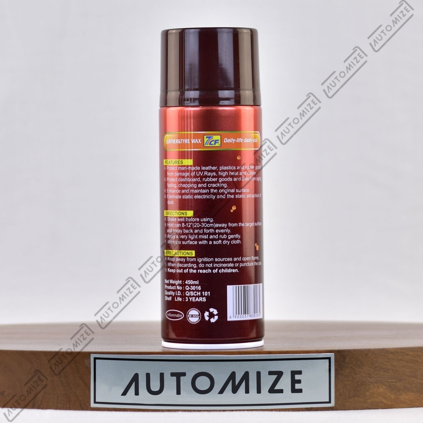 7cf Leather and Tyre Wax Brown (450ml) - Automize