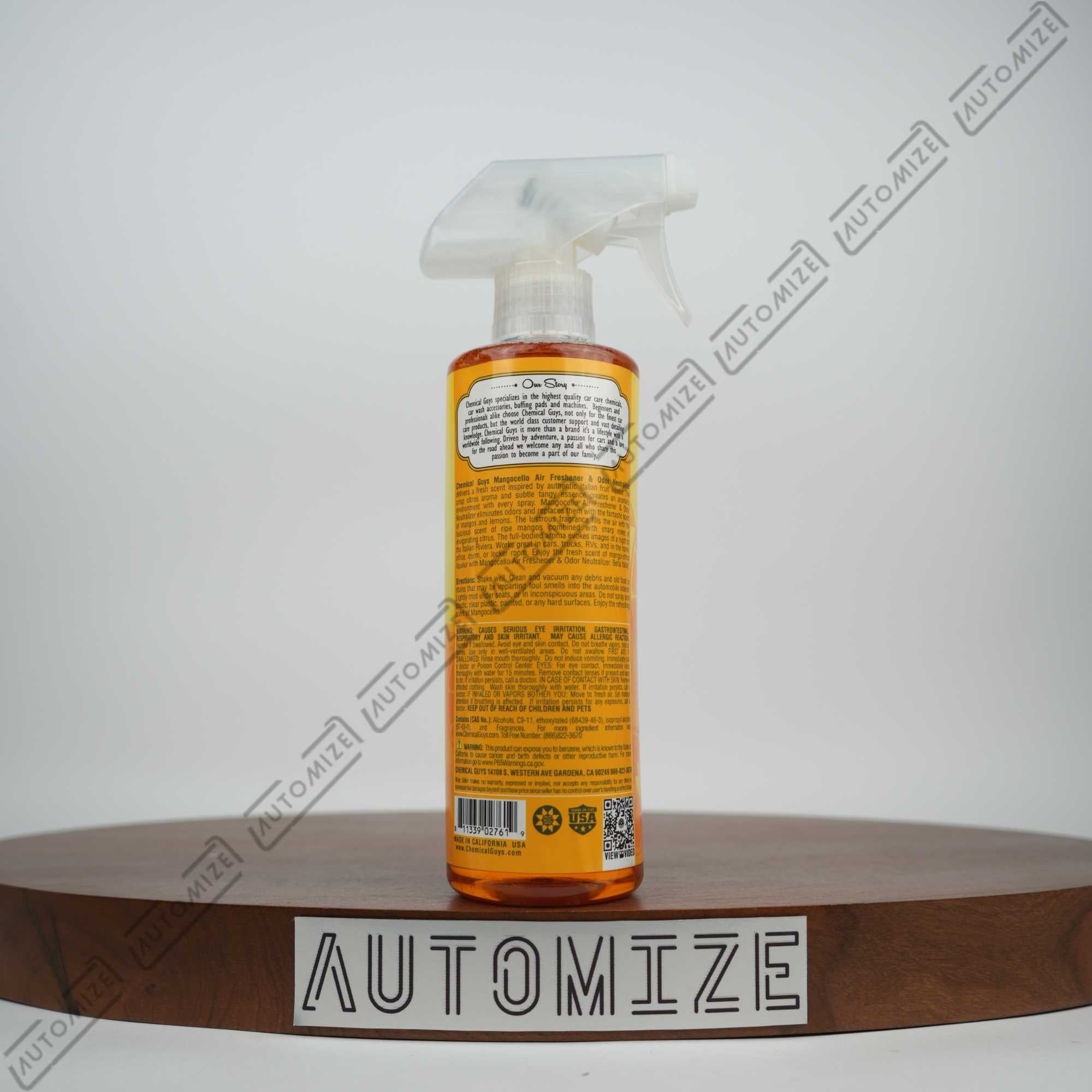 Chemical Guys Mango Cello Air freshener and Odor Neutralizer (473ml)