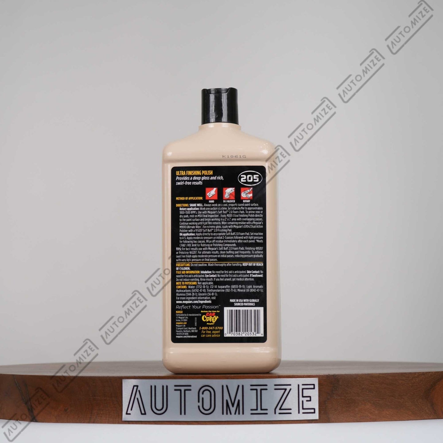 Order Online Meguiar's Mirror Glaze Professional Ultra Finishing Polish (946ml) | Automize.pk