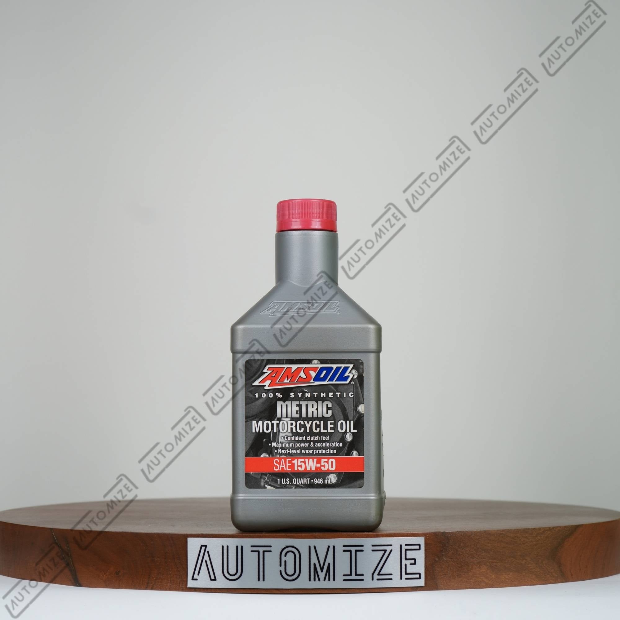 Amsoil 100% Synthetic Metric Motorcycle Oil SAE 15W - 50 (946ml) - Automize