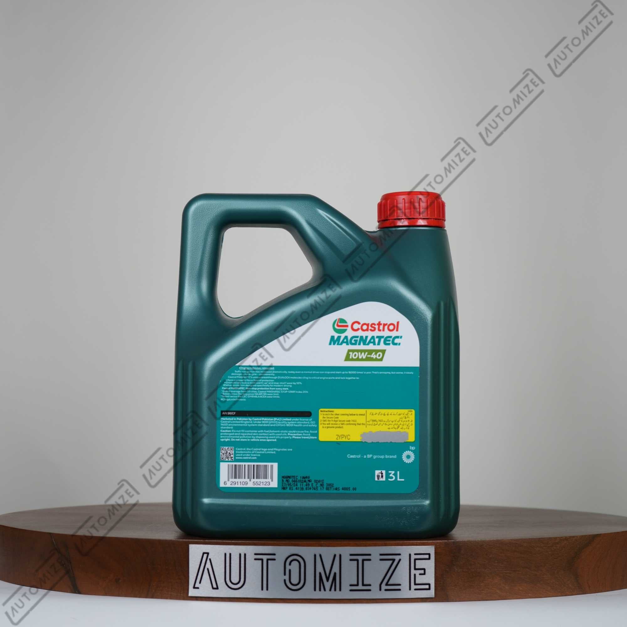 Castrol Magnatec 10W - 40 Synthetic for Petrol & Diesel Engines (3l) - Automize