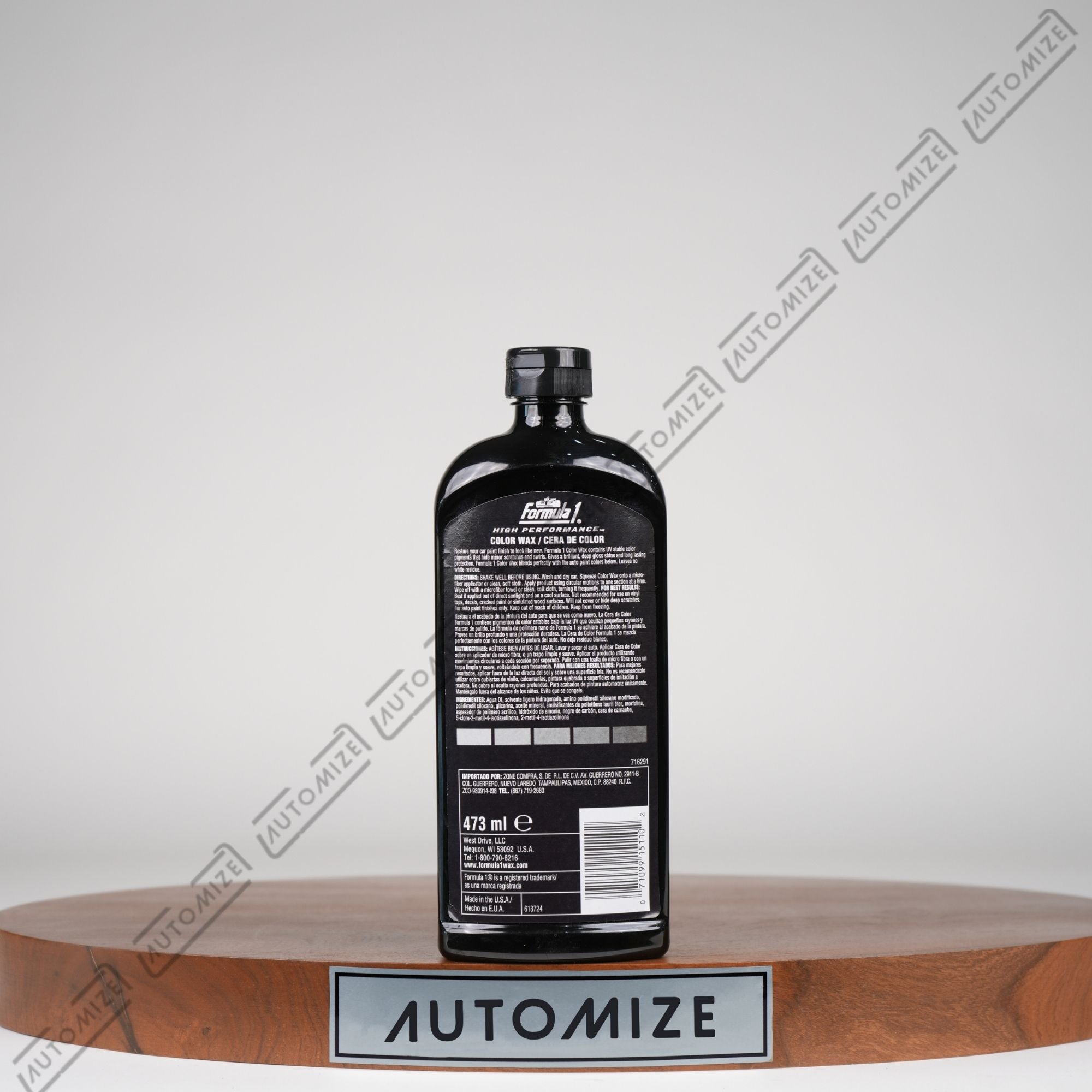 Formula1 High Performance Color Wax Silver Paint Hybrid Formula - Silver (473ml) - Automize