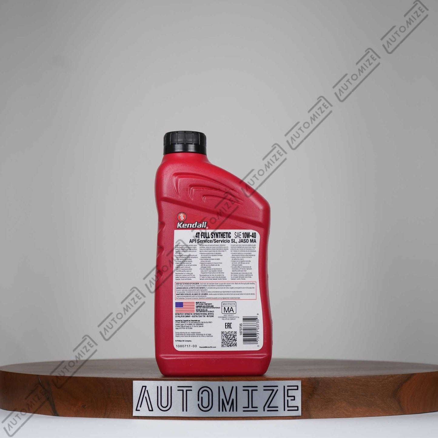 Kendall 4T Full Synthetic 4 - Cycle Motor Oil SAE 10W - 40 (1l) - Automize