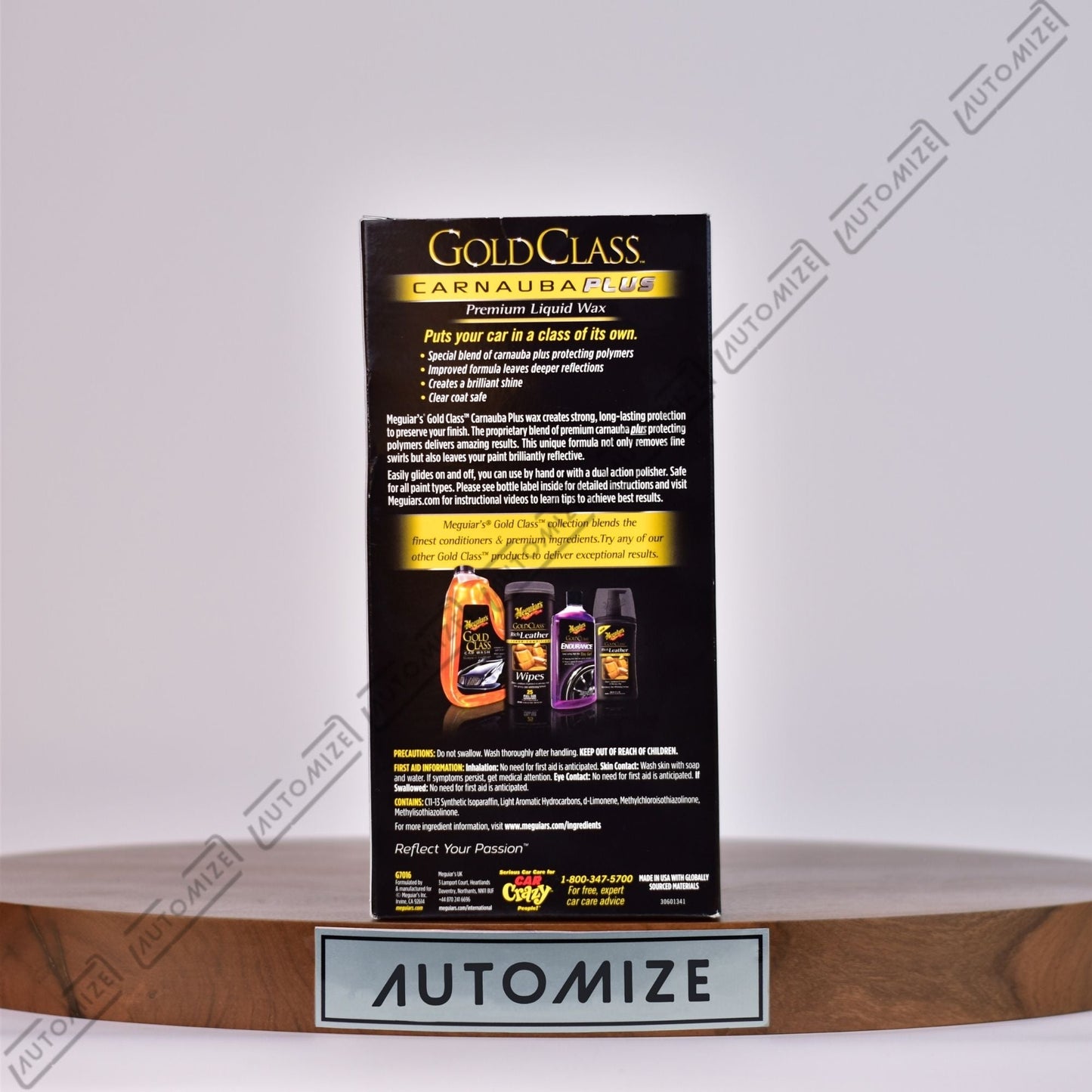 Order Online Meguiar's Gold Class Carnauba Plus - Premium Liquid Wax with Applicator (473ml) - Automize