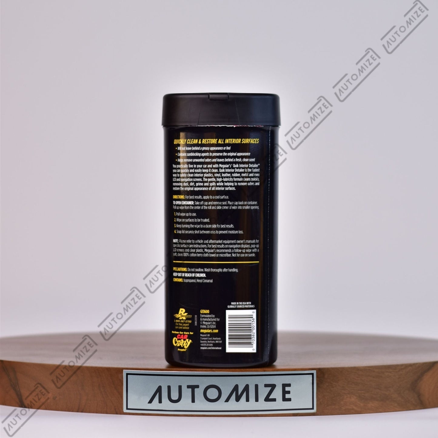 Shop Meguiar's Quik Interior Detailer Cleaner Wipes (25 Wipes) - Automize