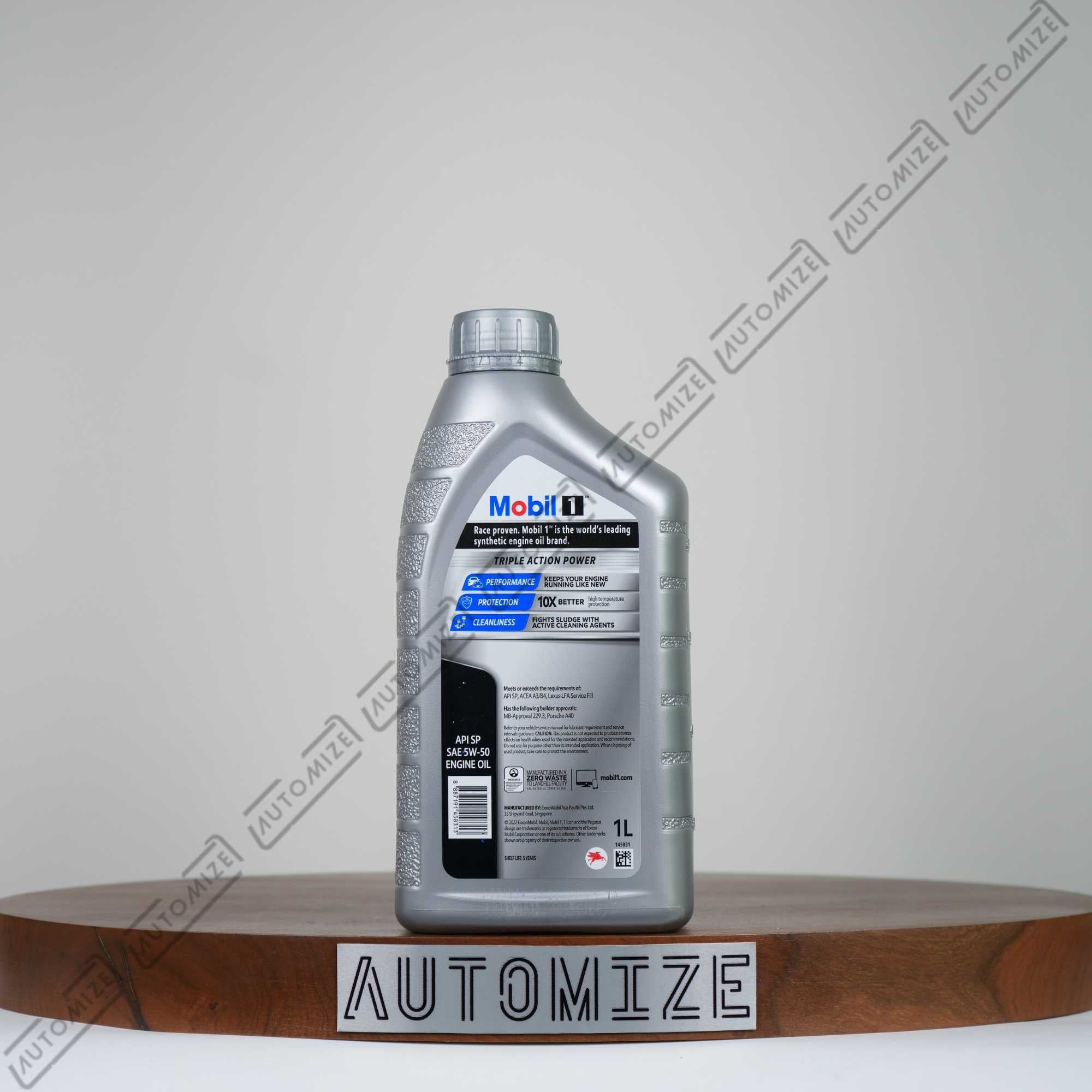 Mobil1 Triple Action Power Advanced Fully Synthetic for Petrol and Diesel SAE 5W - 50 (1l) - Automize