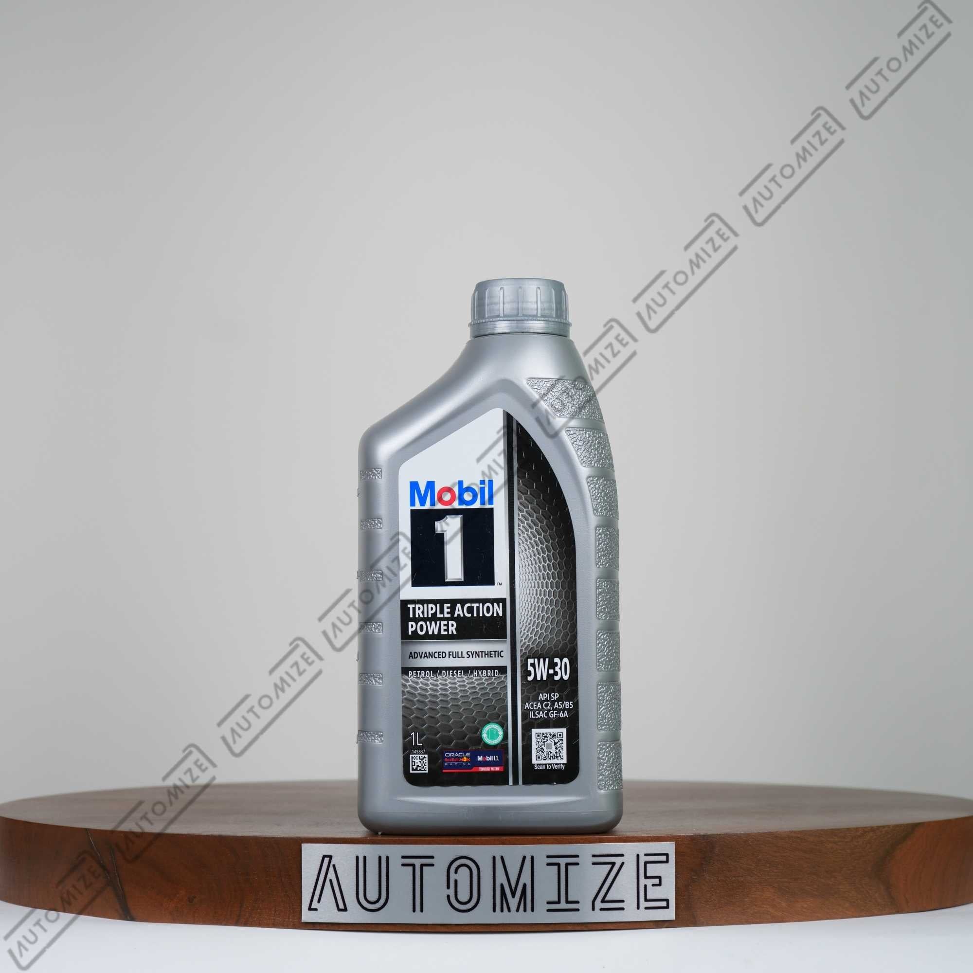 Mobil1 Triple Action Power Advanced Fully Synthetic for Petrol Diesel and Hybrid SAE 5W - 30 (1l) - Automize