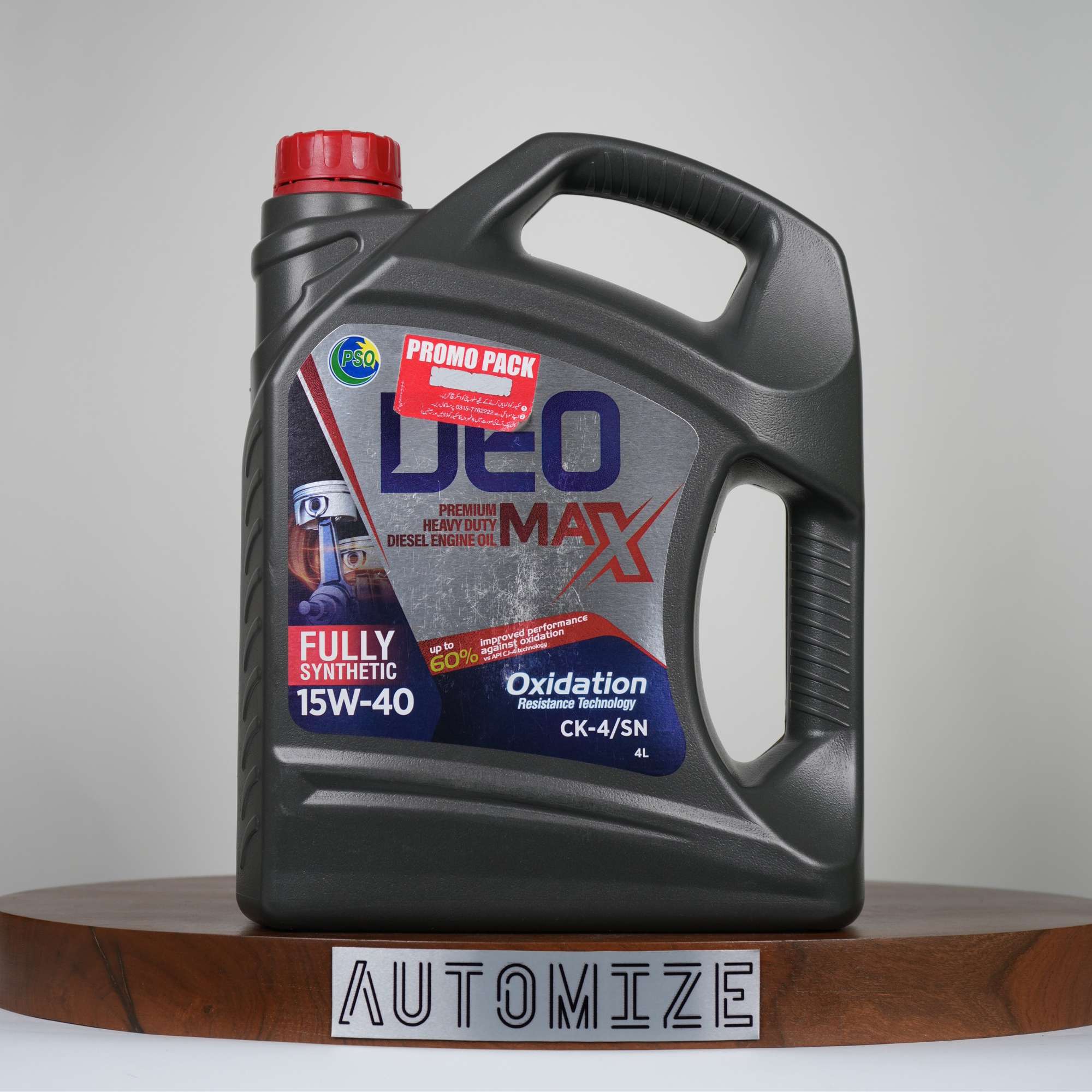 PSO Carient DEO Max 15W - 40 Fully Synthetic for Heavy Duty Diesel Engines (4l) - Automize