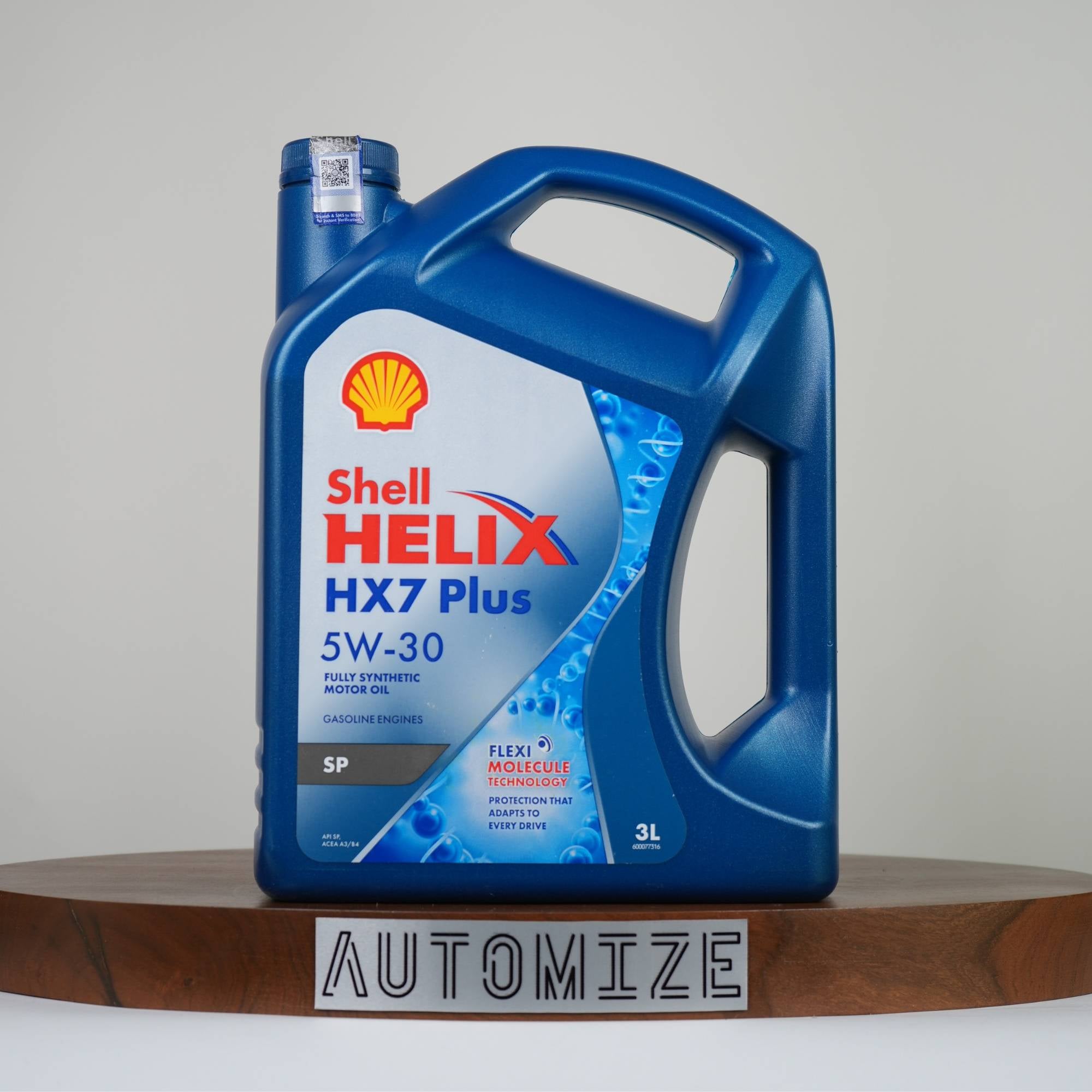 Shell Helix HX7 Plus SP 5W - 30 Fully Synthetic for Gasoline Engines (3l) - Automize