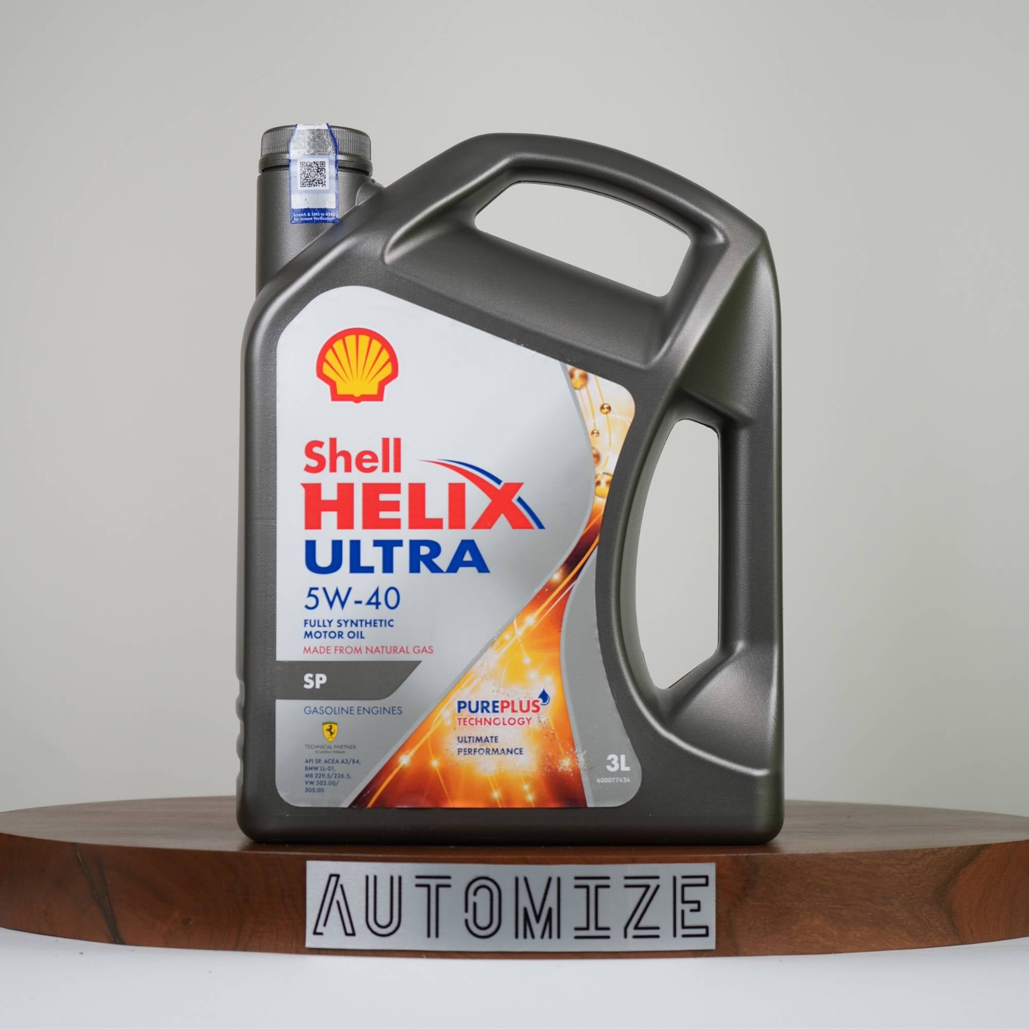 Shell Helix Ultra SP 5W - 40 Fully Synthetic for Gasoline Engines (3l) - Automize