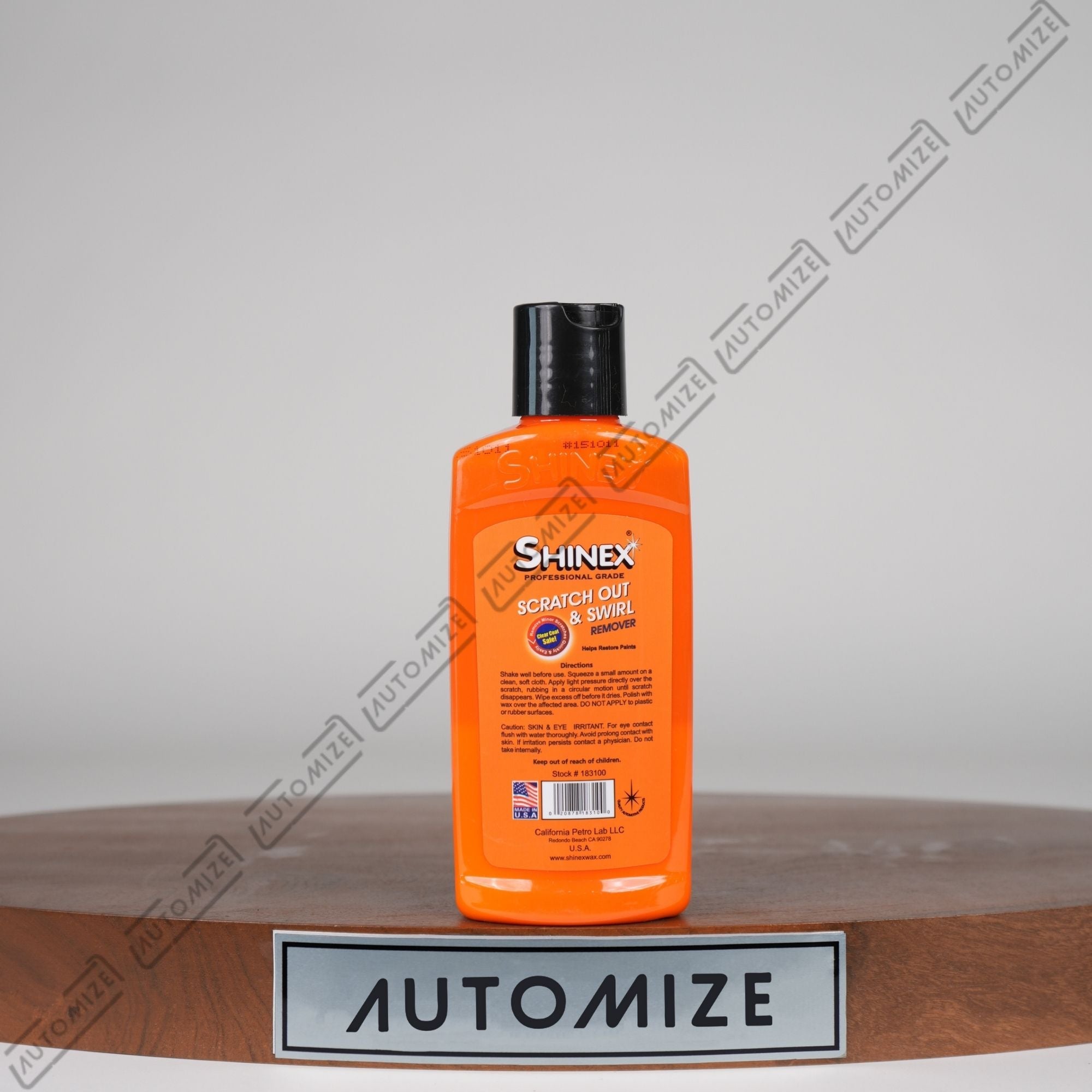 Shinex Professional Grade Scratch Out and Swirl Remover (208ml) - Automize