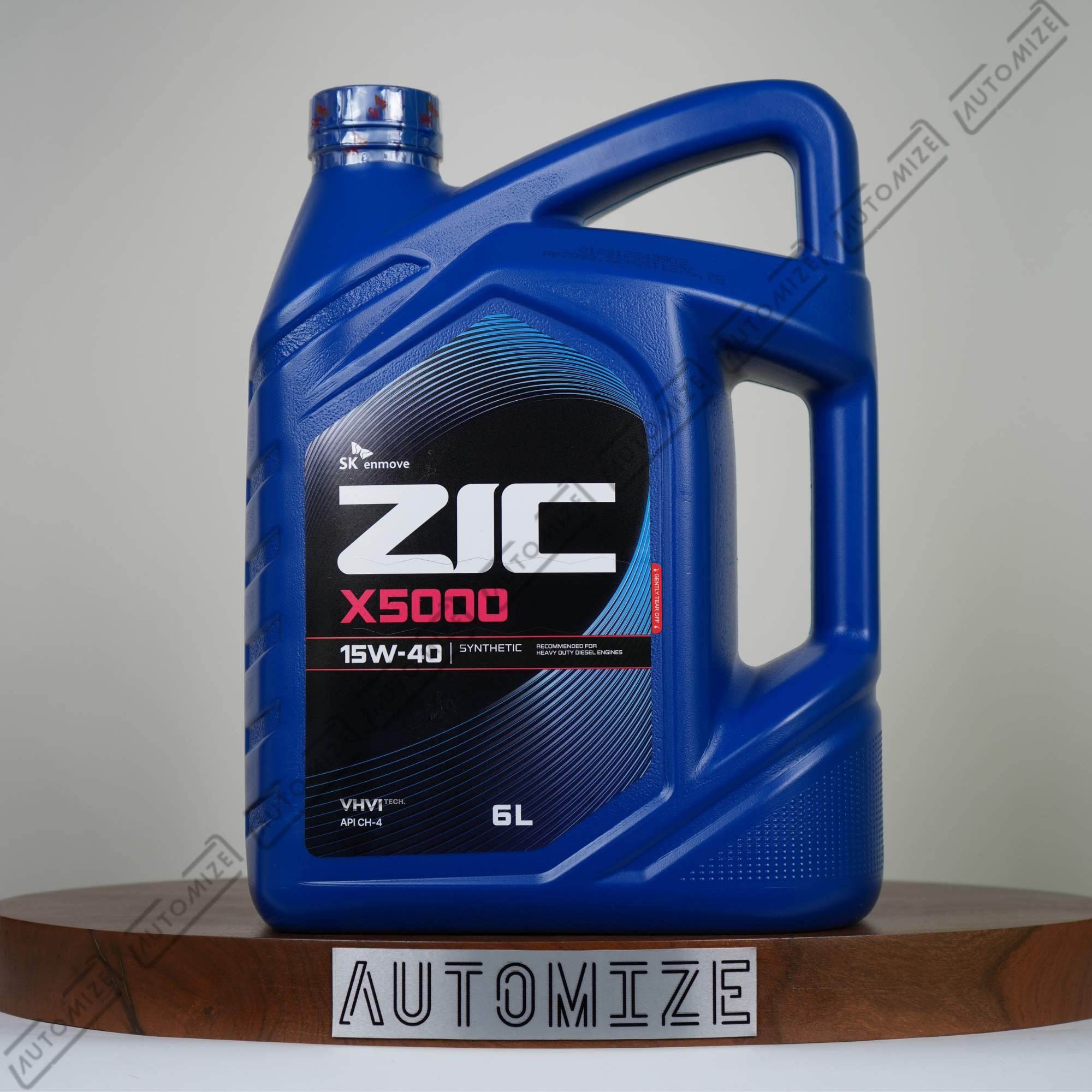 ZIC X5000 15W - 40 Synthetic for Heavy Diesel Engines (6l) - Automize
