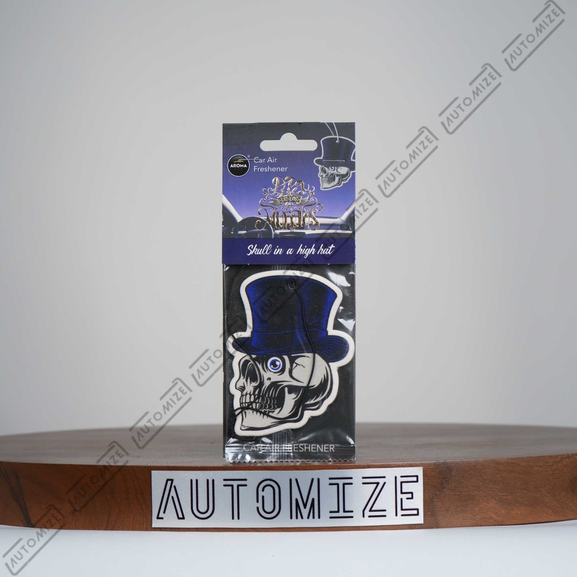 Aroma Car Air Freshener Day of The Dead - Skull in a High Hat