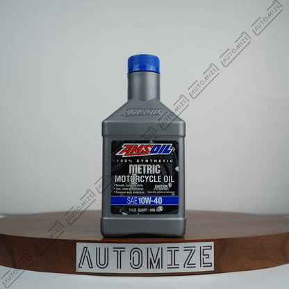 Amsoil 100% Synthetic Metric Motorcycle Oil SAE 10W-40 (946ml)