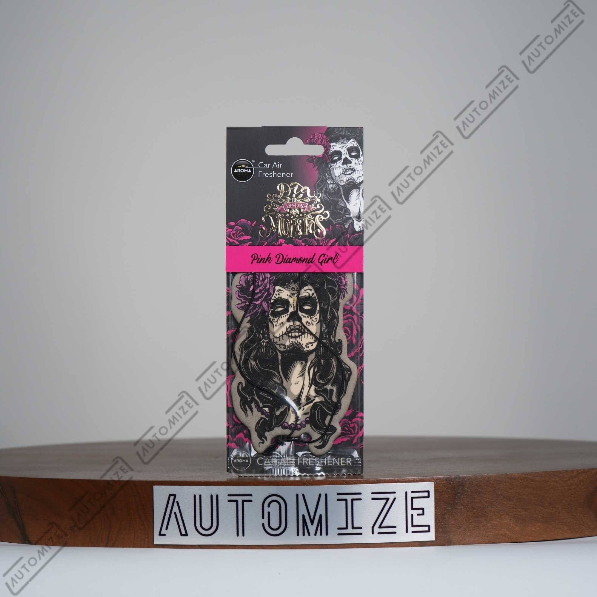 Aroma Car Air Freshener Day of The Dead - Pink Diamond Girl