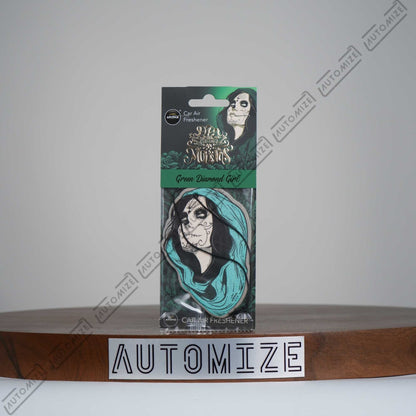 Aroma Car Air Freshener Day of The Dead - Green Diamond Girl