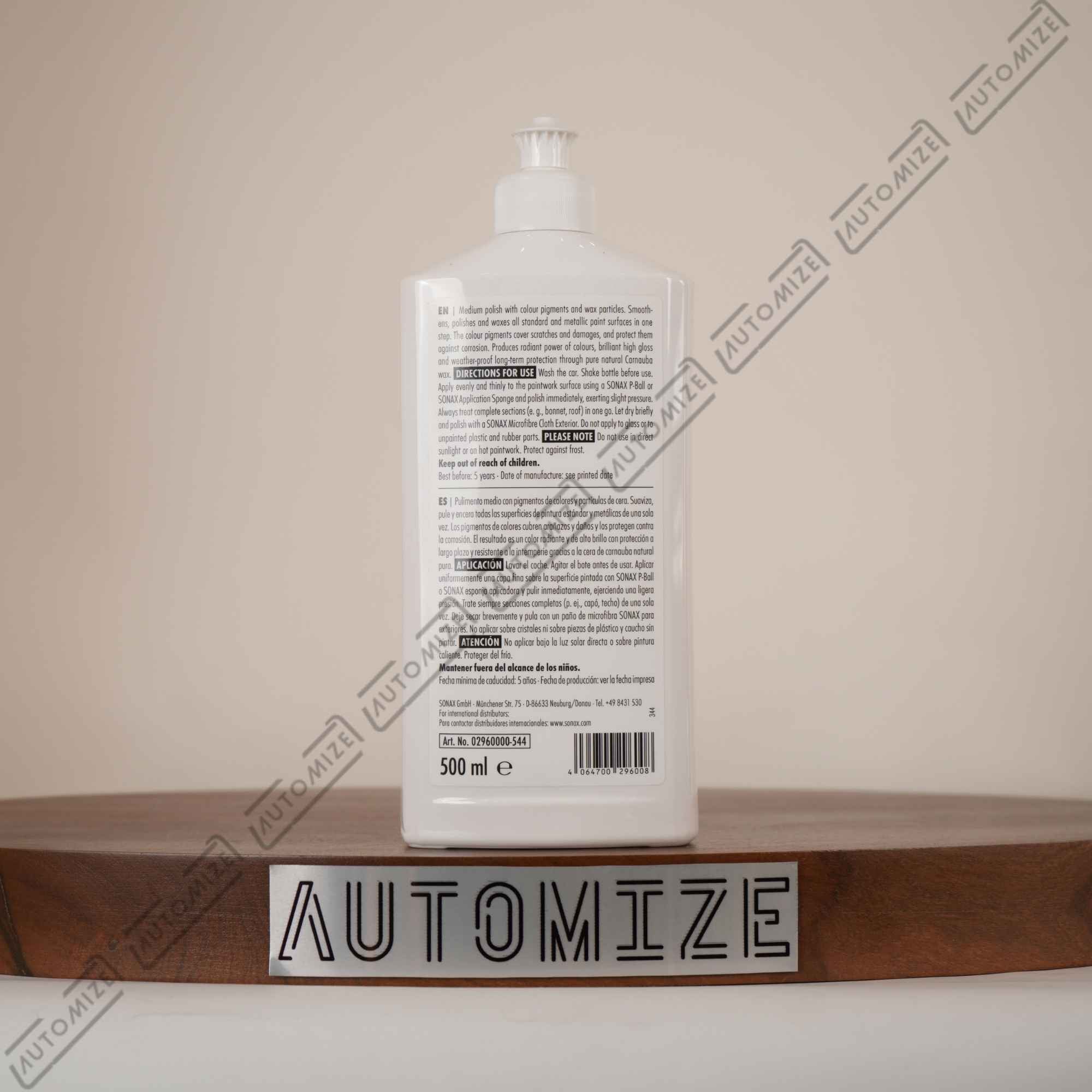 Sonax Polish + Wax Colour - White (500ml)