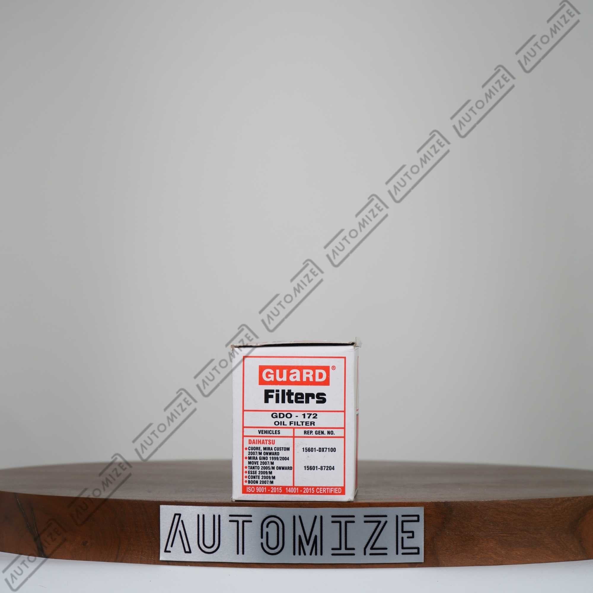 Buy Guard Oil Filter [GDO-172] for Diahatsu Cuore/Mira Custom/Mira Gino/Move/Tanto/Esse/Ponte/Boon | Automize.pk
