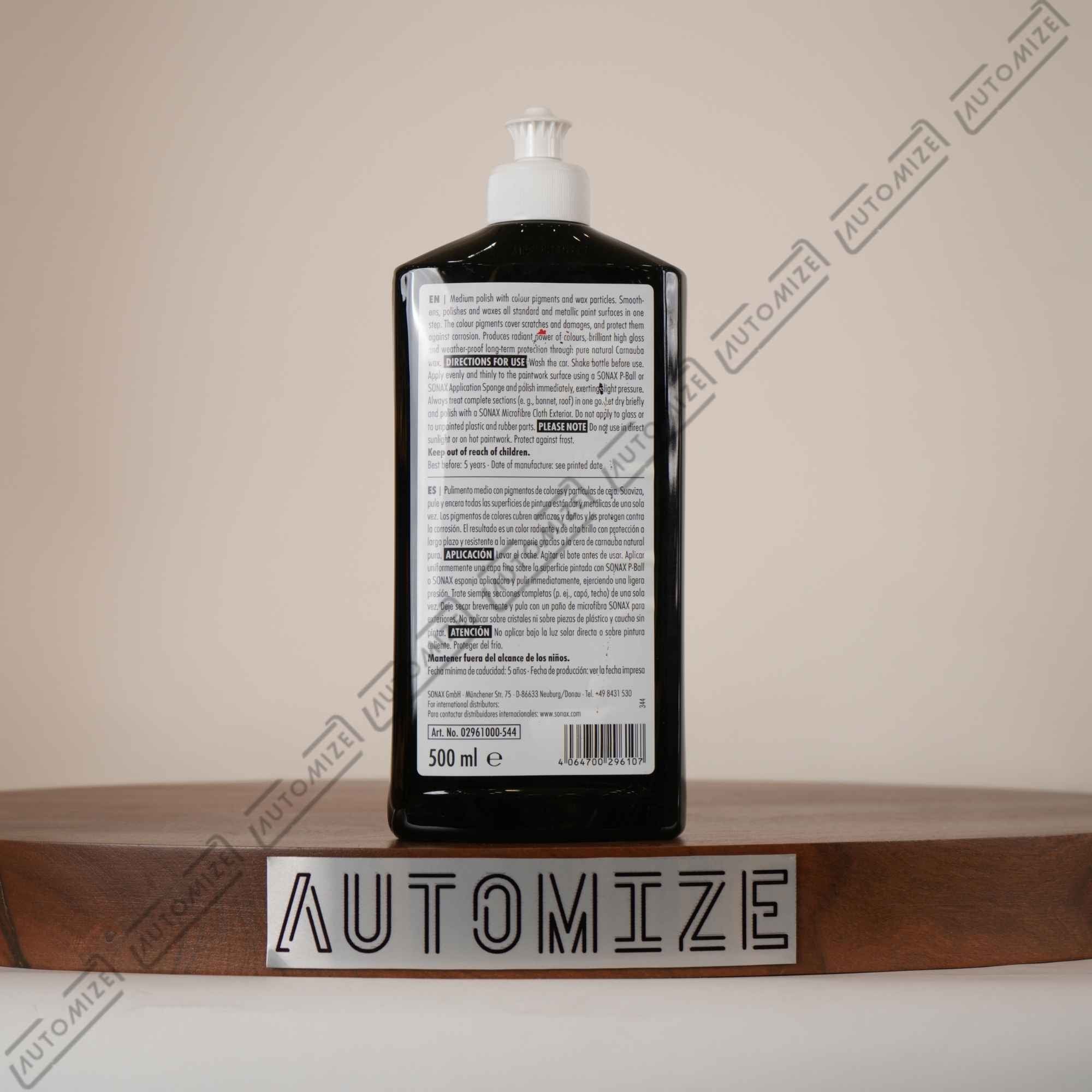 Sonax Polish + Wax Colour - Black (500ml)