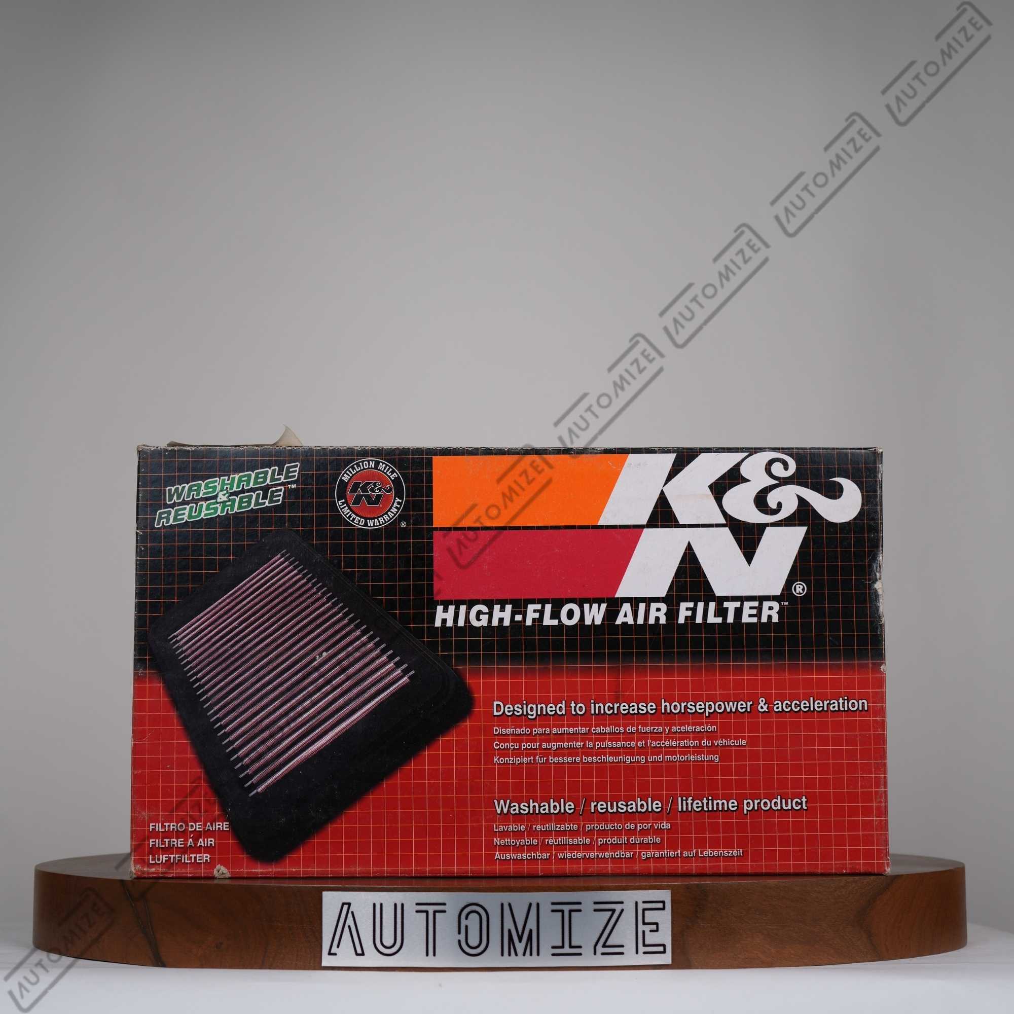 K&N High Flow Air Filter Washable and Reusable 33-2254