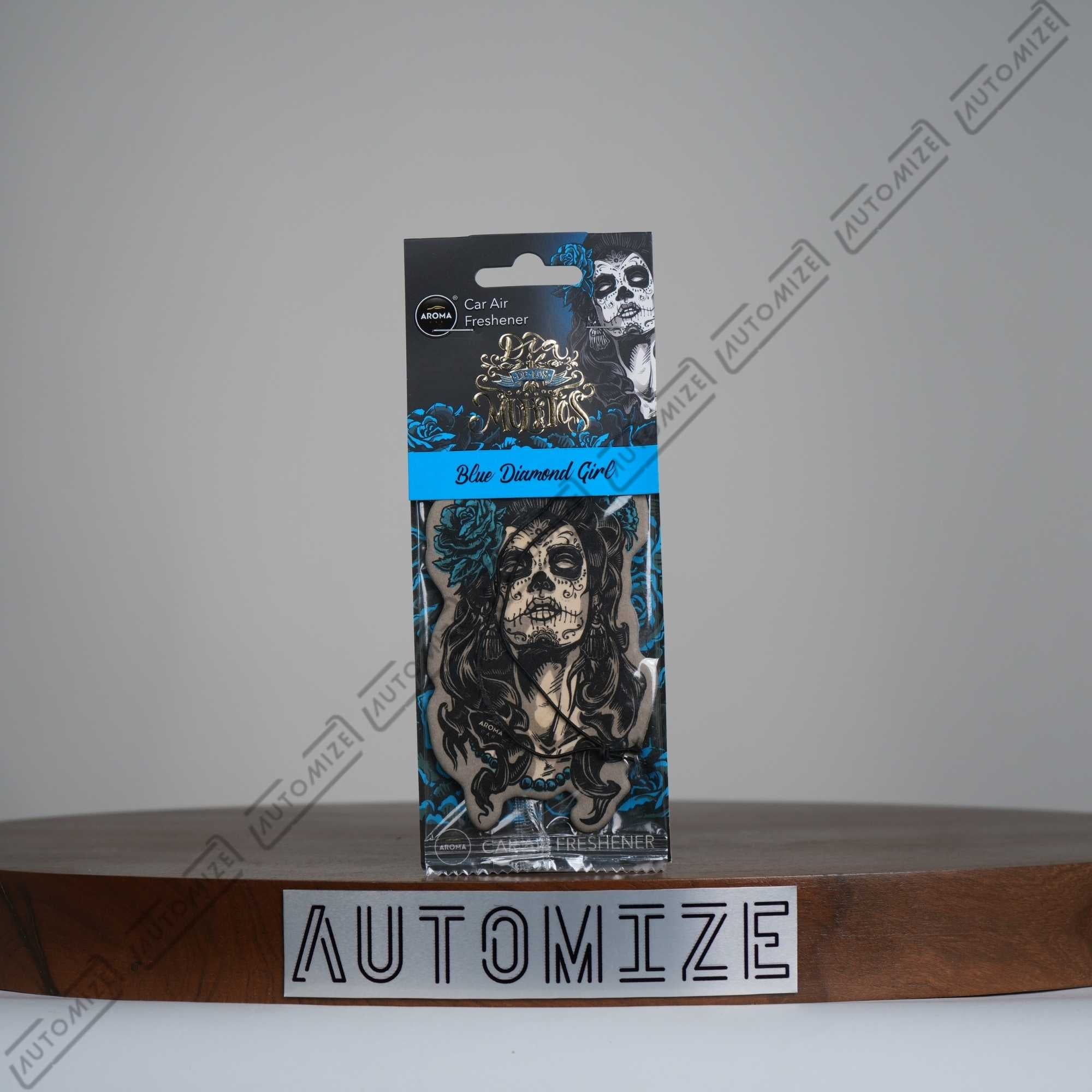 Aroma Car Air Freshener Day of The Dead - Blue Diamond Girl
